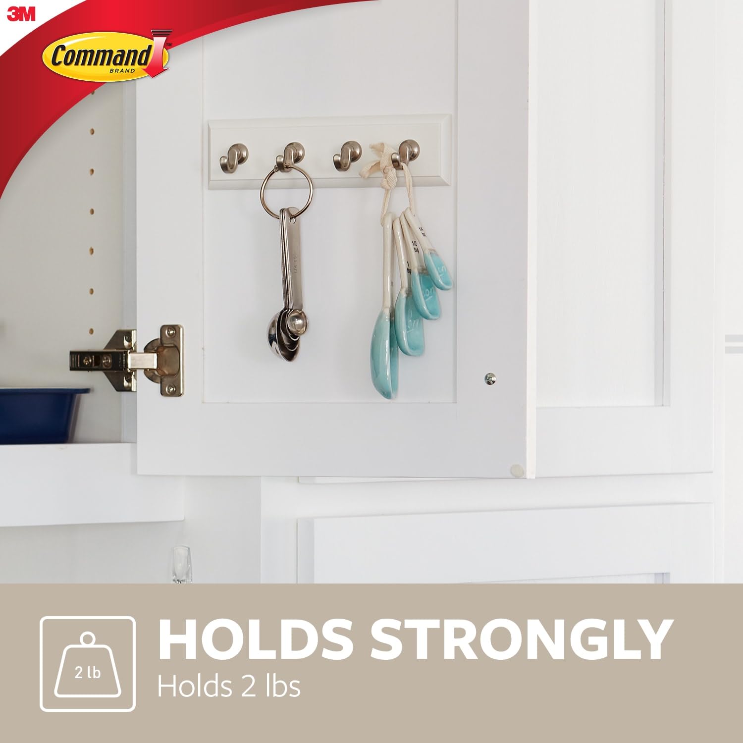 Command HOM-18Q-ES Key Rail Quartz - Damage-Free Hanging | Holds 900g | Metal 5