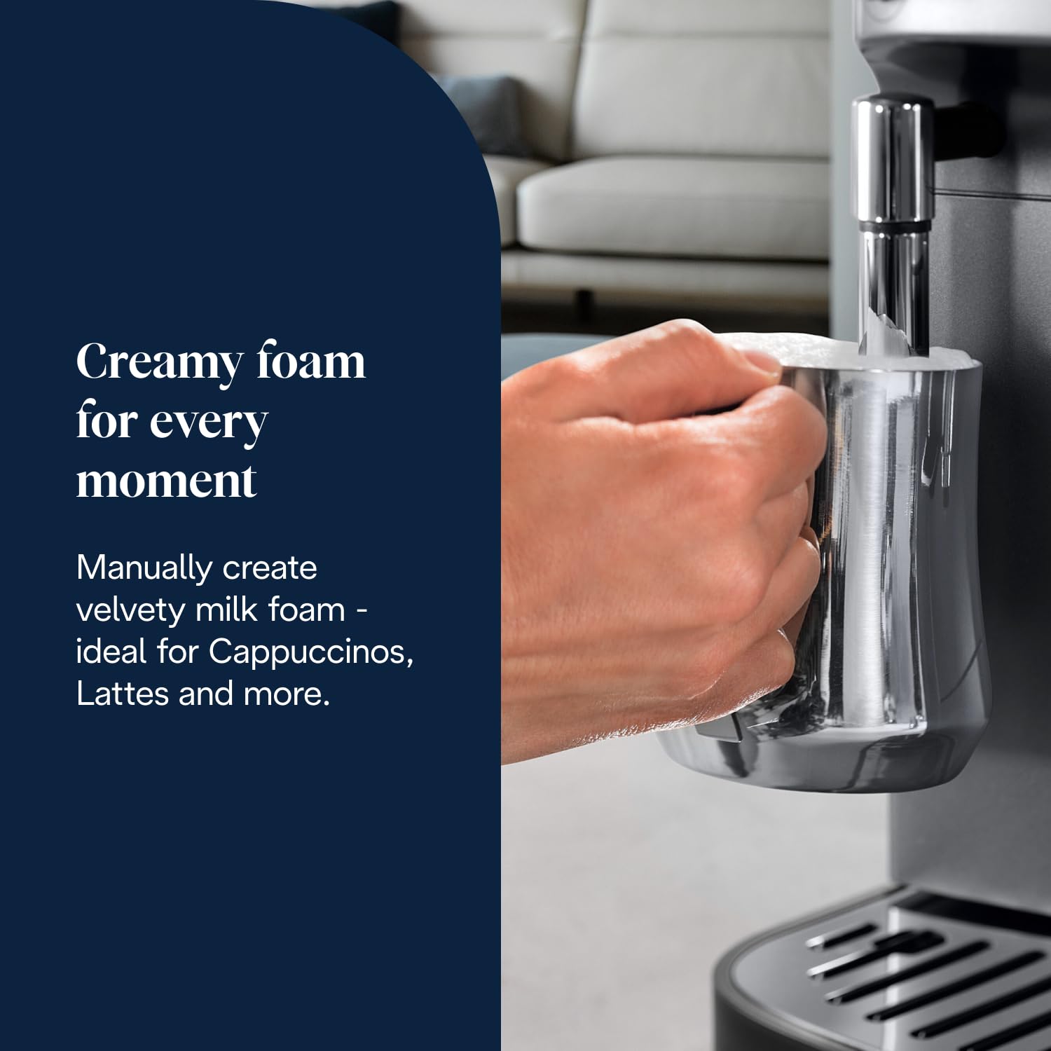 De'Longhi Magnifica Evo Bean-to-Cup Coffee Machine - ECAM292.33.SB | Silver | 5 Drinks 6