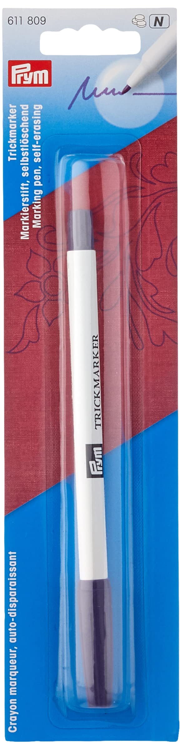 Prym Trick Marker Self-Erasing Fibre Tip Pen for Marking | Purple | 1 Count 1