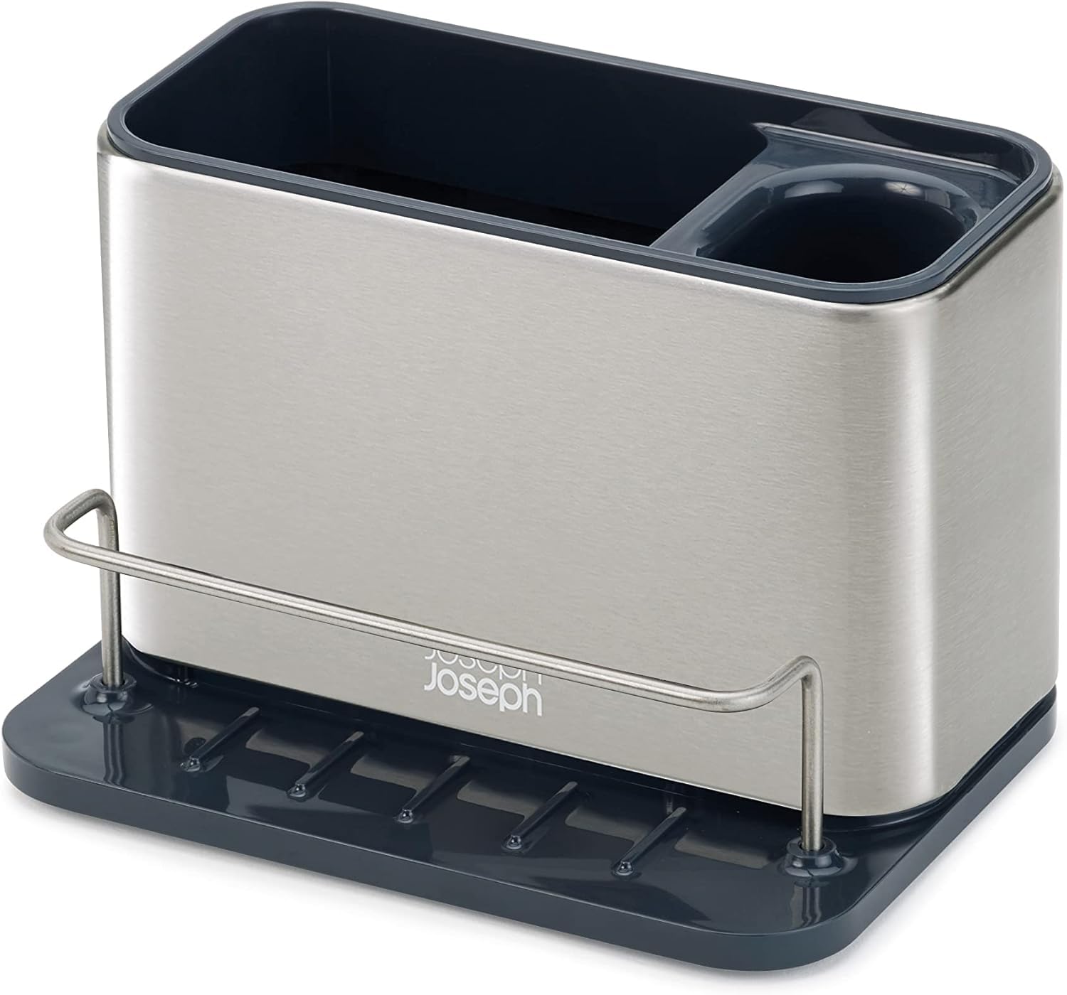 Joseph Joseph Surface Stainless-Steel Caddy Sink Area Organiser | Fingerprint-Proof | Grey 3