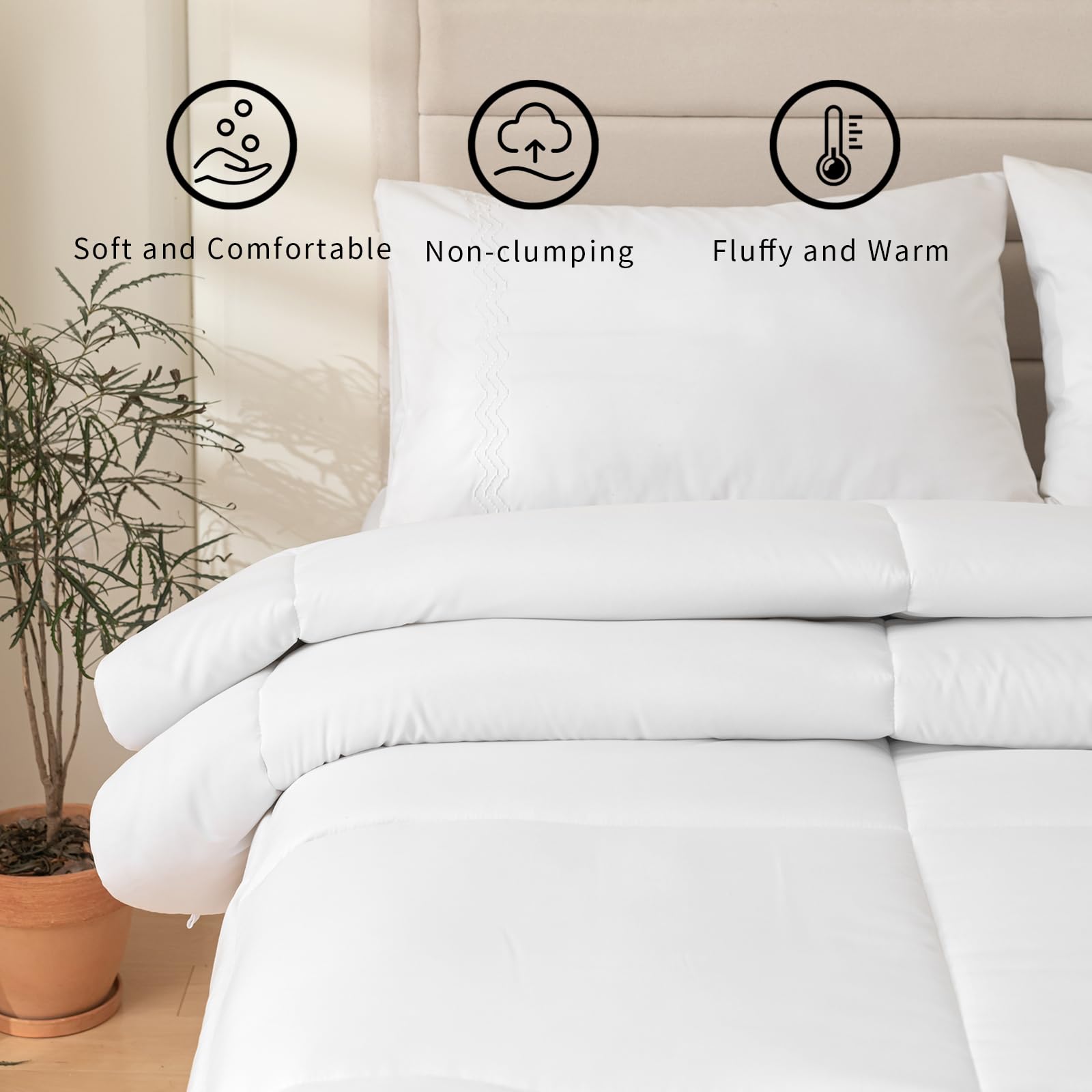 Good Nite King Size 10.5TOG Duvet | Polyester Hollowfibre Filling | Corner Ties | 230×220cm 2