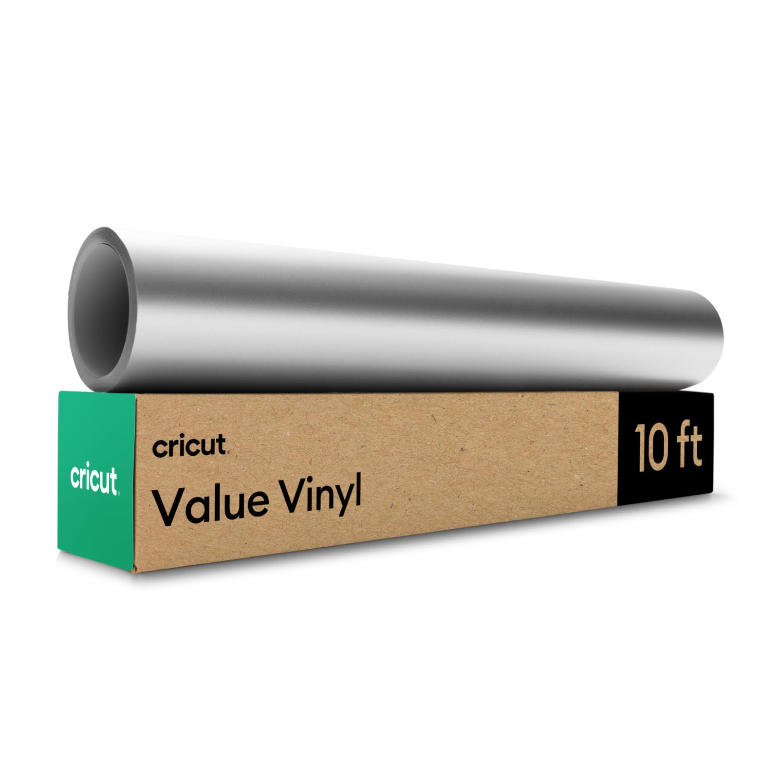 Cricut Value Vinyl - Permanent Self-Adhesive for All Cutting Machines | Silver | 30.5 cm x 3 m 1