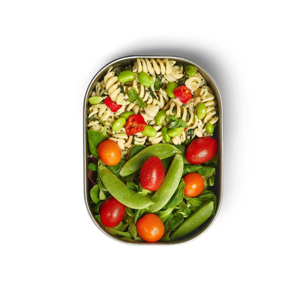 BLACK + BLUM Stainless Steel Lunch Box - 600ml Capacity, Olive, Leak Proof | Includes Fork 4
