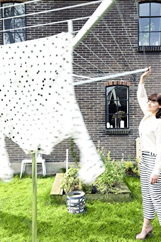 Brabantia Lift-O-Matic Rotary Dryer - 50m Line, Adjustable Height (129-187 cm), Metallic Grey 6