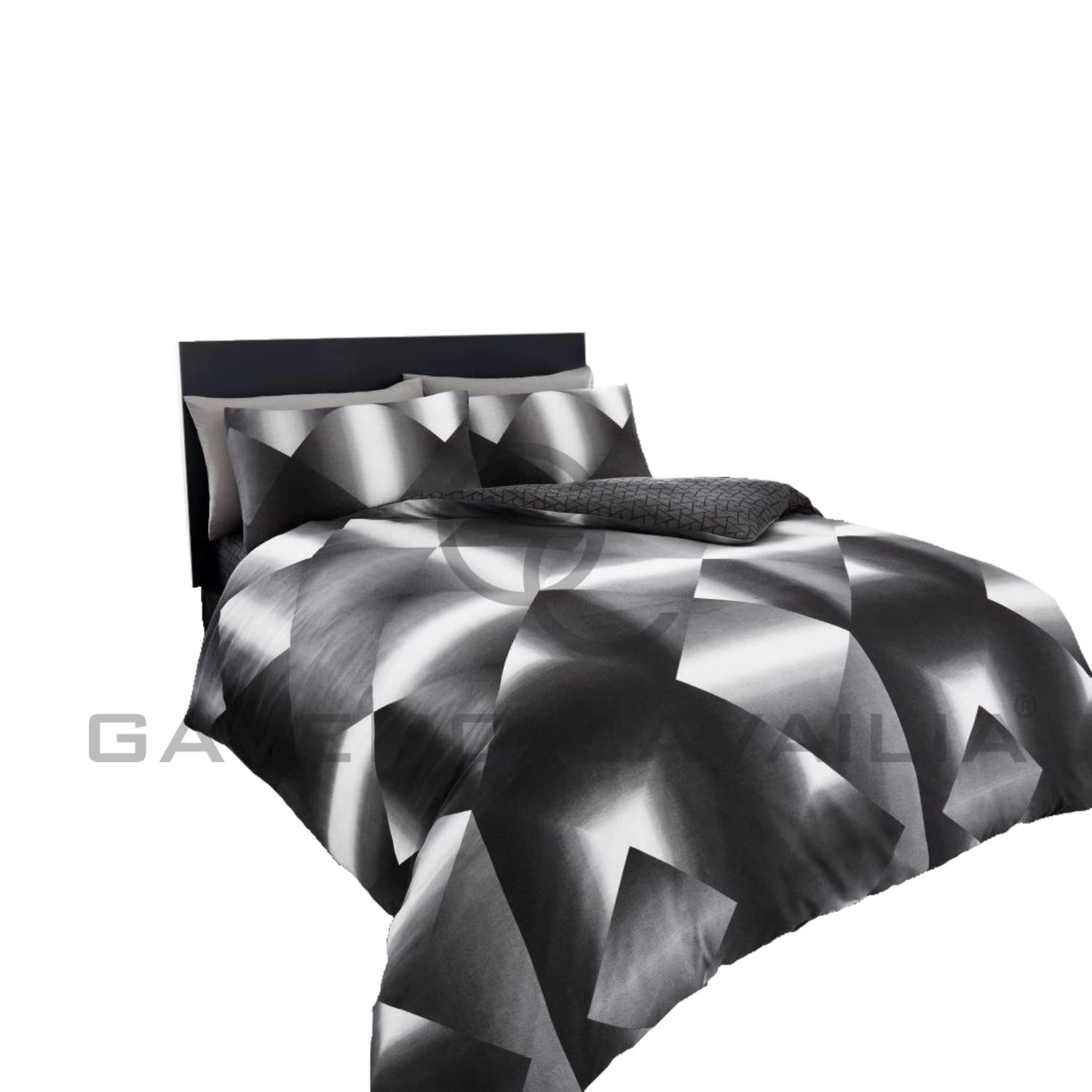 GC GAVENO CAVAILIA Printed Reversible Duvet Cover Set - 3D Triangle | Polycotton | Double 6