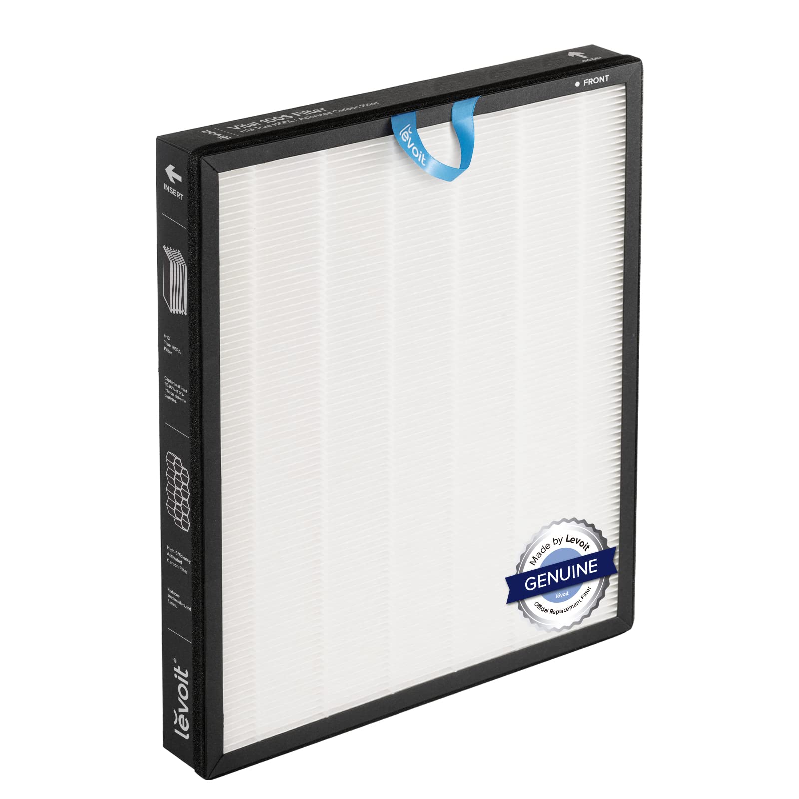 Levoit Genuine 3-in-1 Air Purifier Replacement Filter for Vital 100S | Activated Carbon | White 1