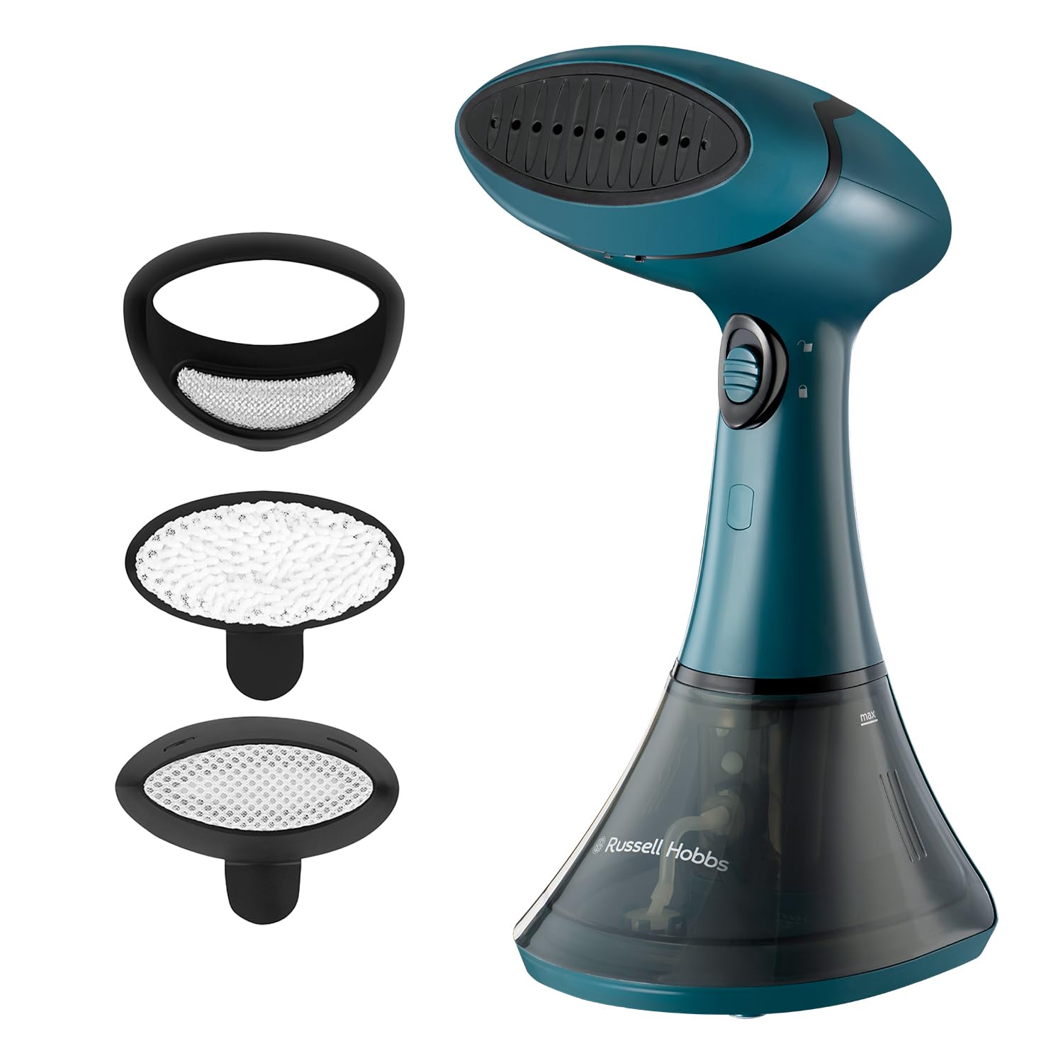 Russell Hobbs Steam Genie Handheld Clothes Steamer - 1600W, 200ml Tank, Ready in 45s | Green 1