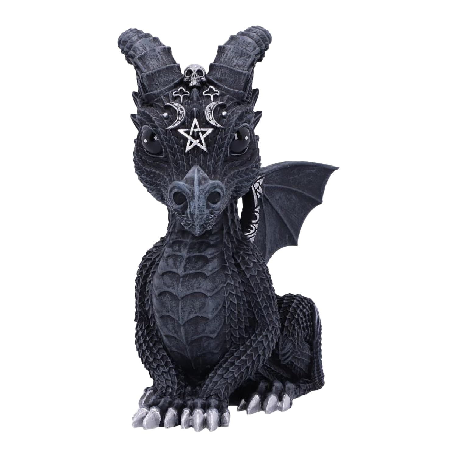 Nemesis Now Cult Cuties Lucifly Figurine - 10.7cm Horned Dragon with Silver Detailing | Resin 1