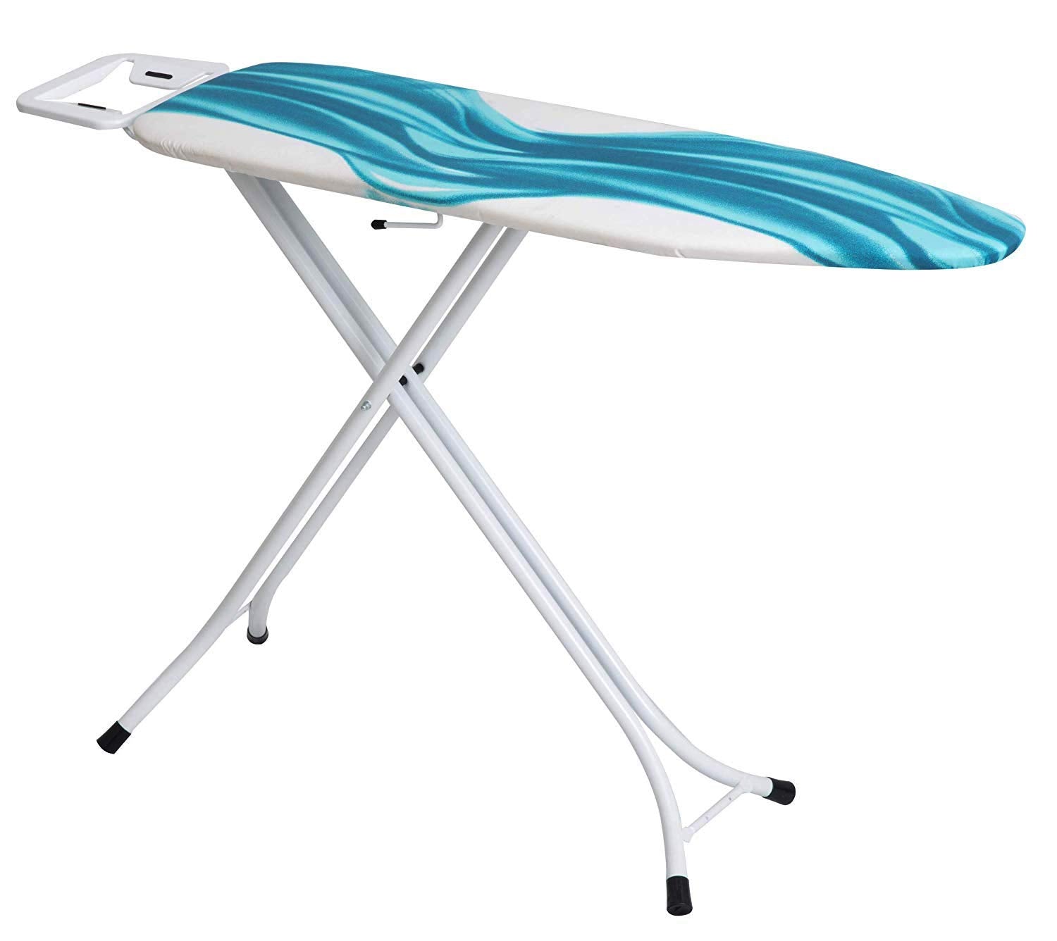 Mabel Home Adjustable Height Deluxe 4-Leg Ironing Board with Extra Cotton Cover | 52"x13.5"