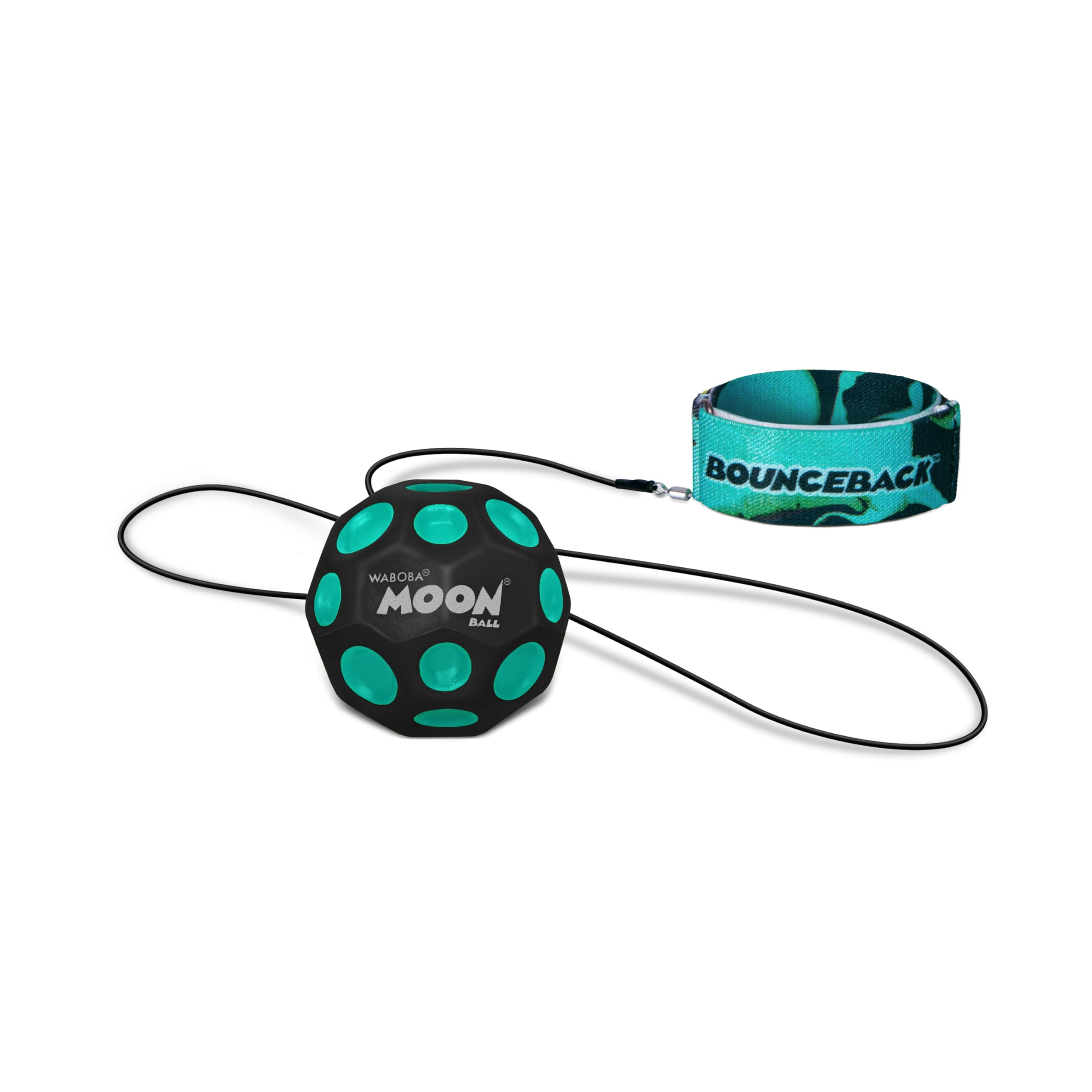 Waboba Bounceback x Returning Moon Ball - High-Bouncing, Self-Returning Toy | Blue | 60 mm 1