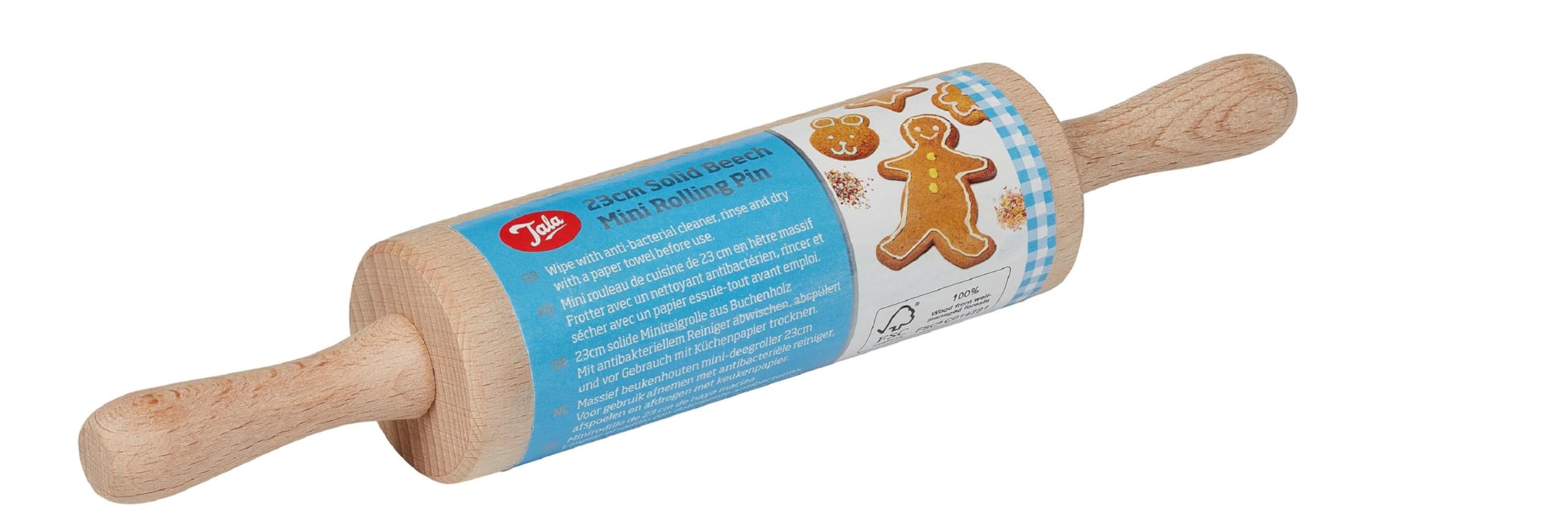 Tala Mini Rolling Pin - FSC Beechwood for Junior Bakers | 23cm Length 1