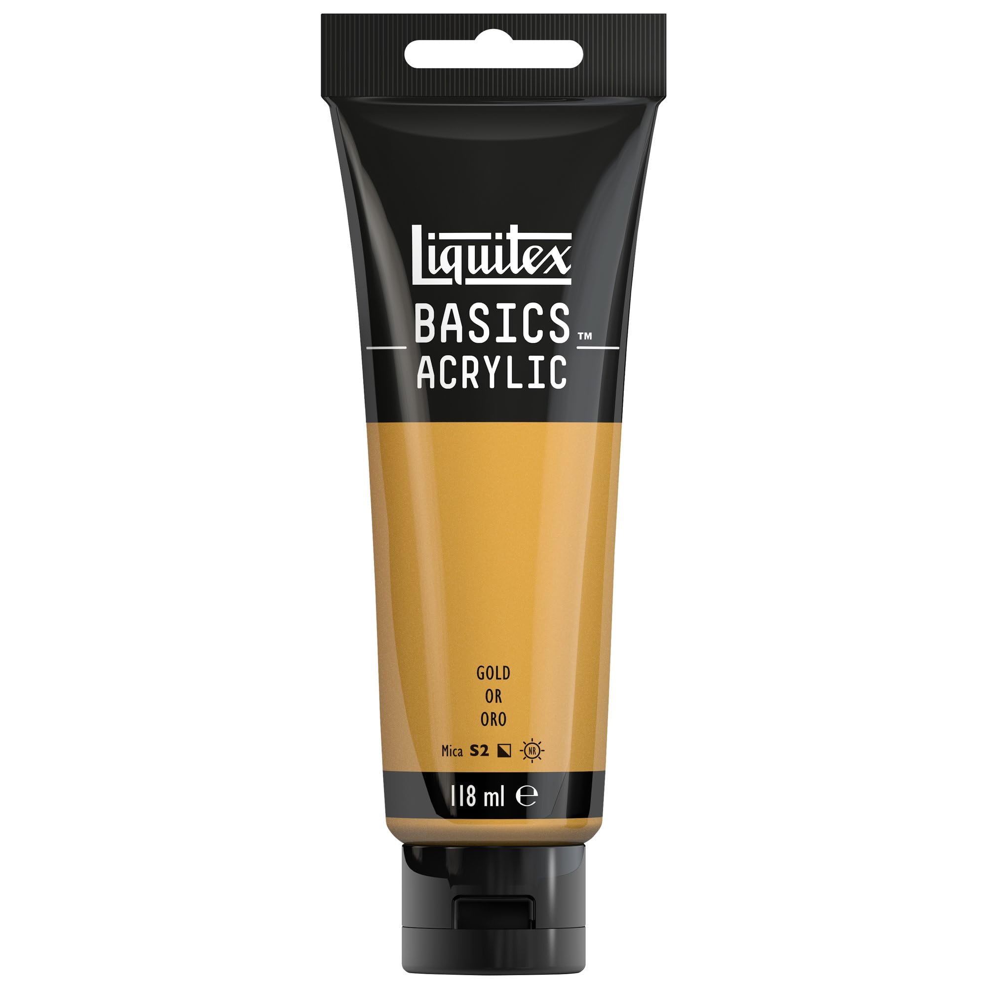 Liquitex BASICS Acrylic Paint - Gold | Artist Quality Pigments | 118 ml Tube 1