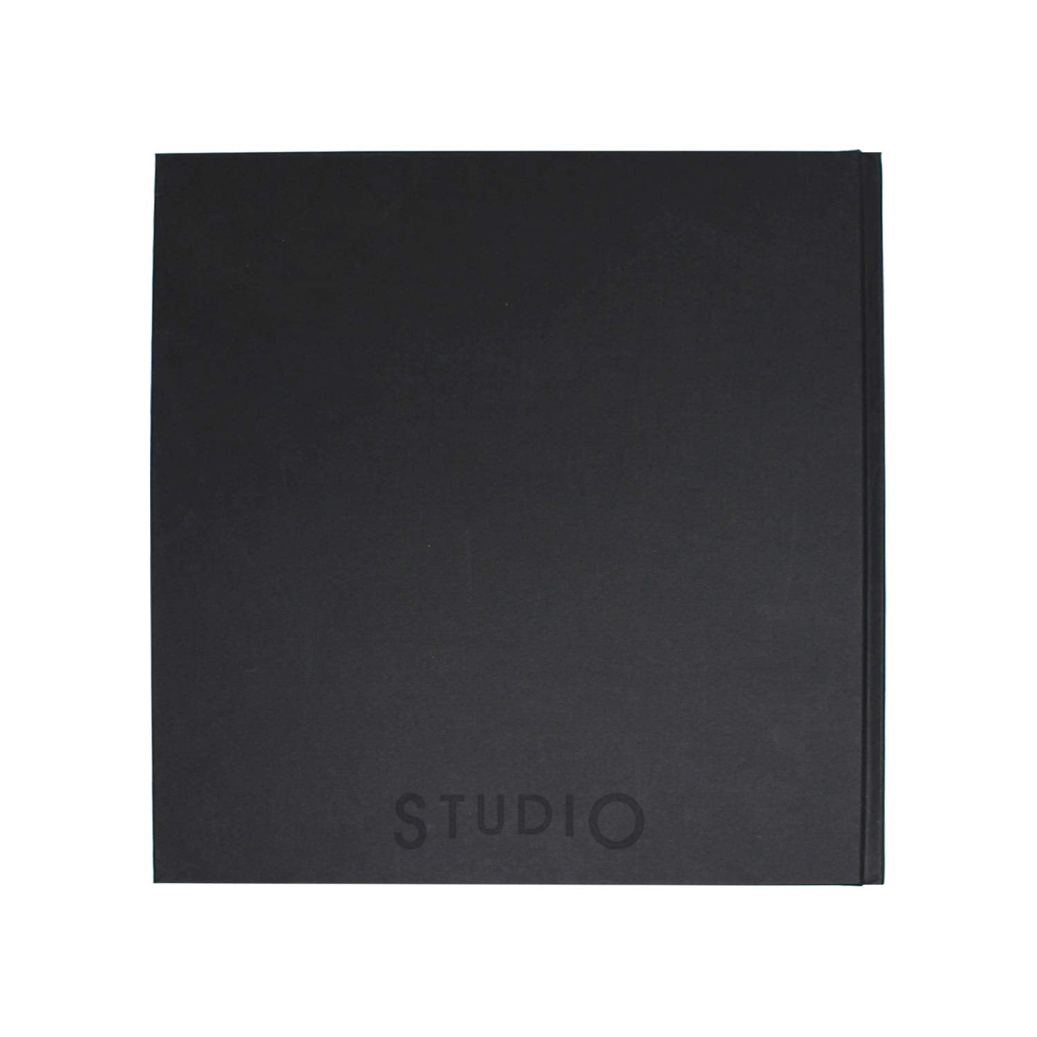 Artway Studio - Square Sketchbook 195mm | 170gsm Cartridge Paper | 46 Sheets | Black Hardback 3