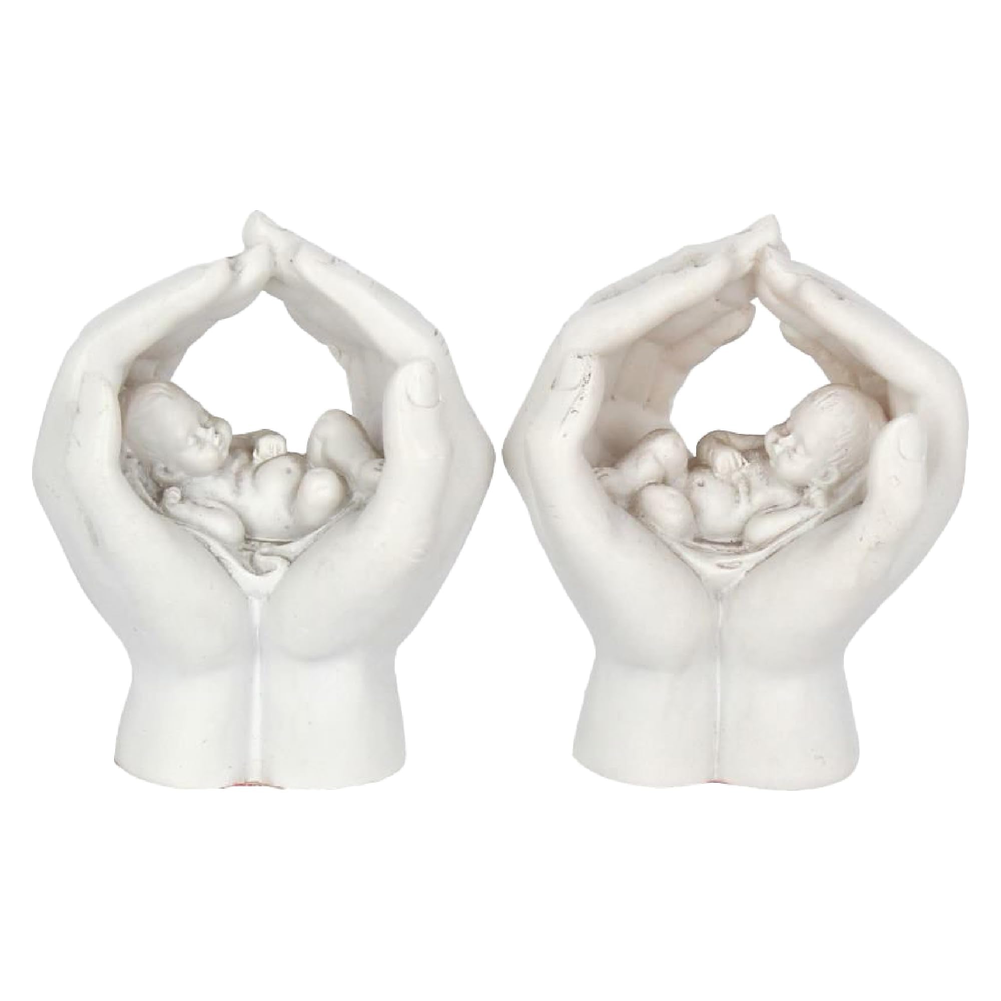Nemesis Now Shelter Hanging Ornaments - Set of 2 | 7cm White Resin Figures 1