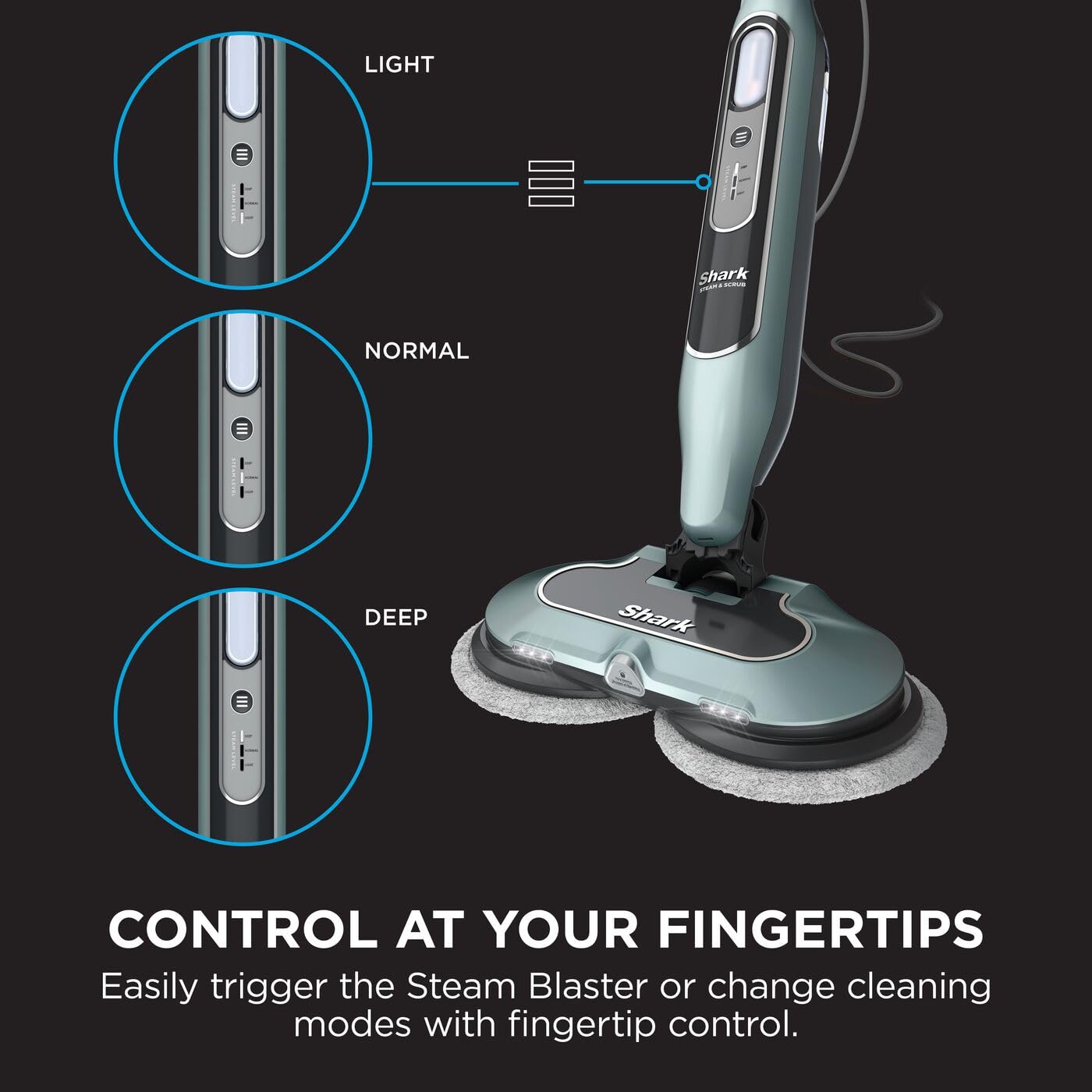 Shark Automatic Steam and Scrub Mop with Steam Blaster & 6 Dirt Grip Power Pads | 3 Steam Settings | S8201UKCP 6