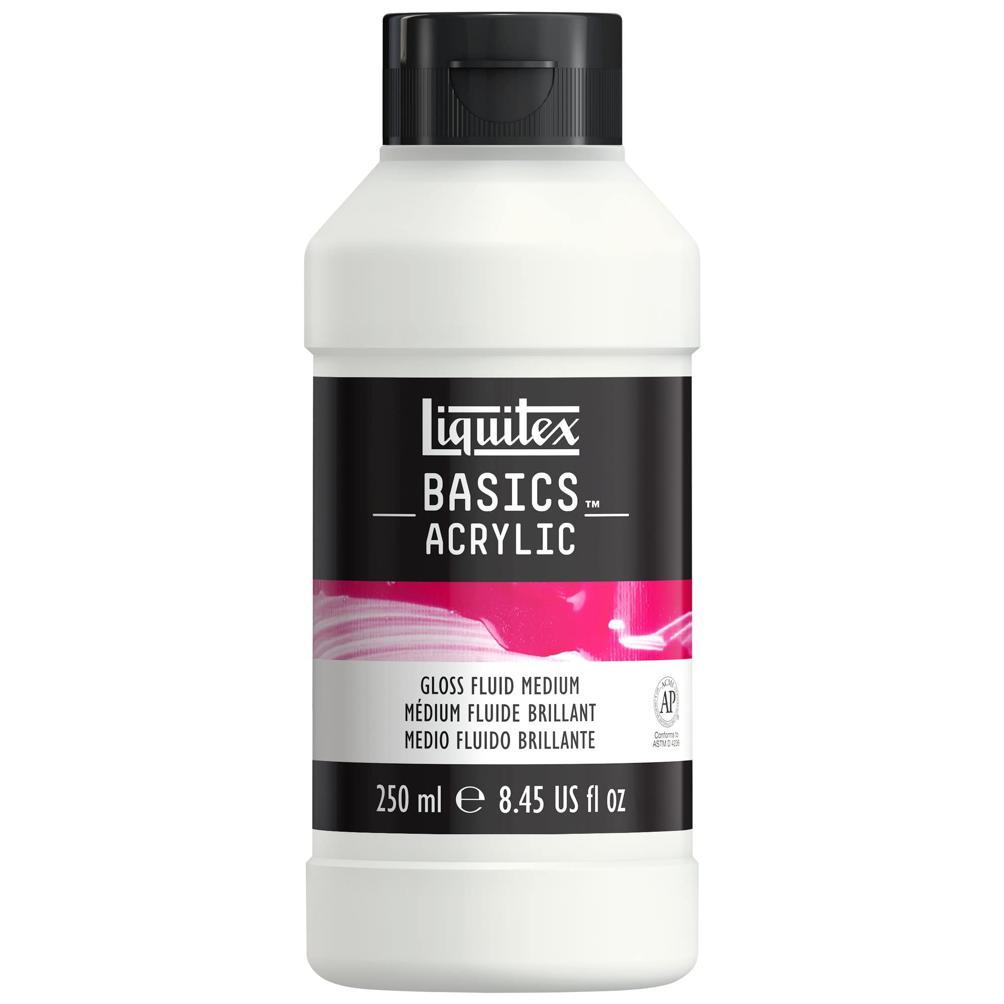 Liquitex Basics Acrylic Additive - Gloss Fluid Medium | 250 ml | Clear 1
