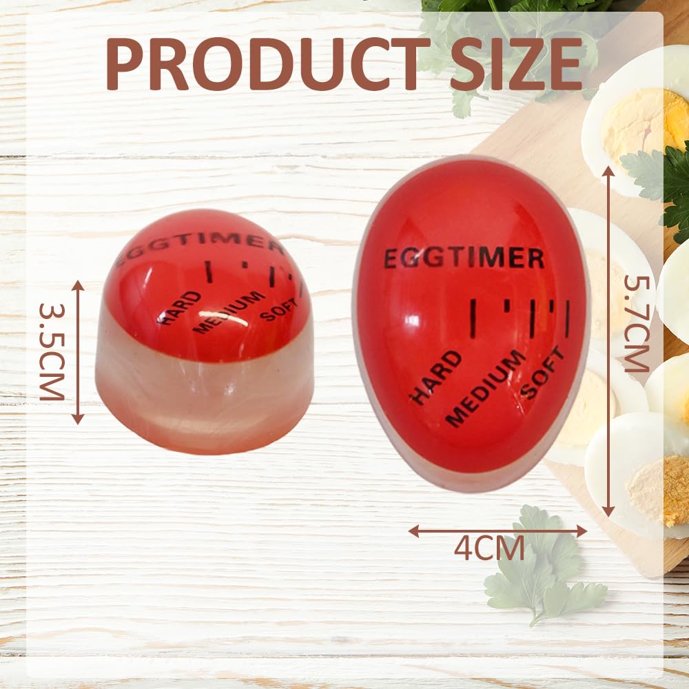 Armo Home Colour Changing Egg Timer - Reusable for Soft, Medium, Hard Boiled Eggs | Plastic 4
