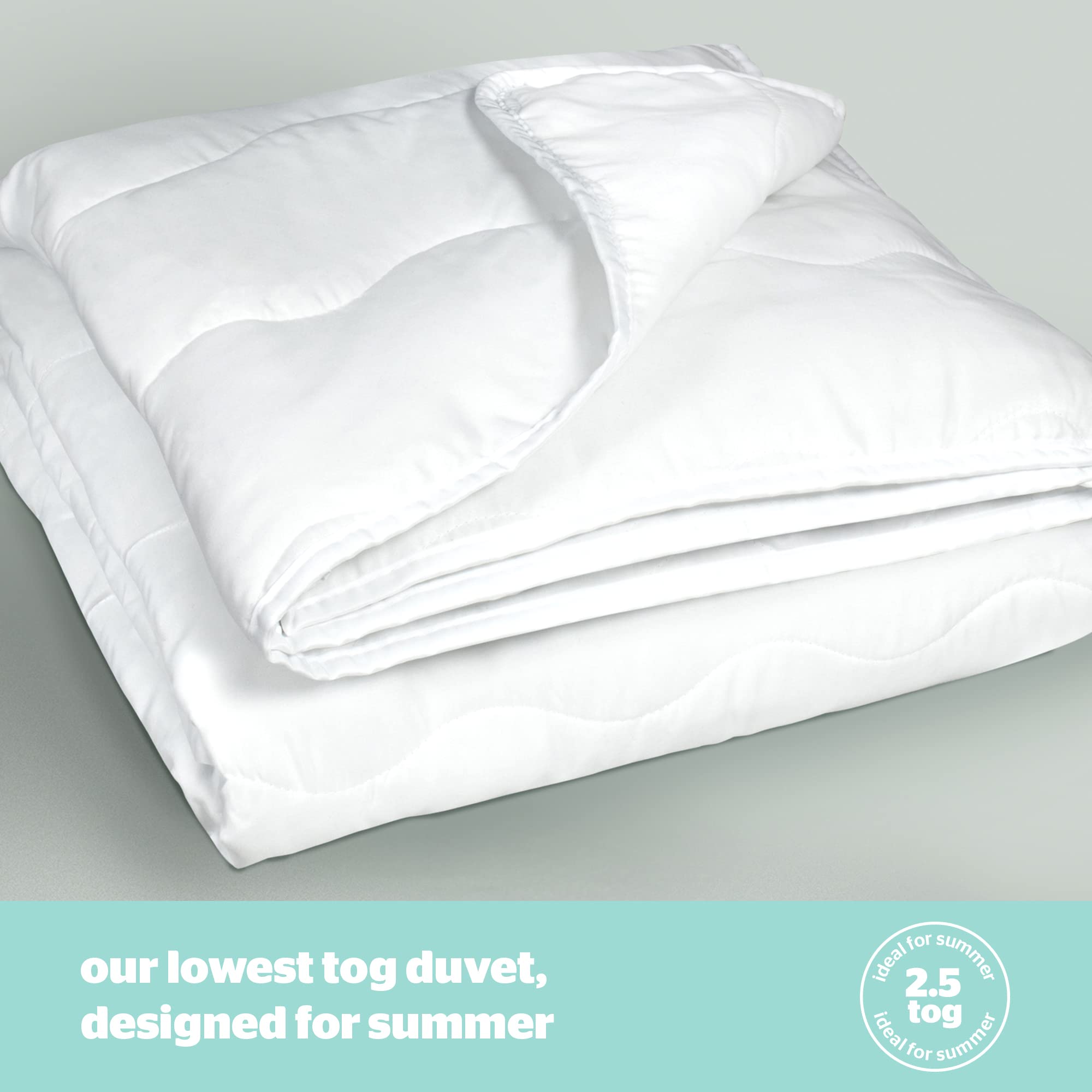 Silentnight Summer Breeze 2.5 Tog Double Duvet - Lightweight Hypoallergenic Summer Quilt | 200x200cm 4