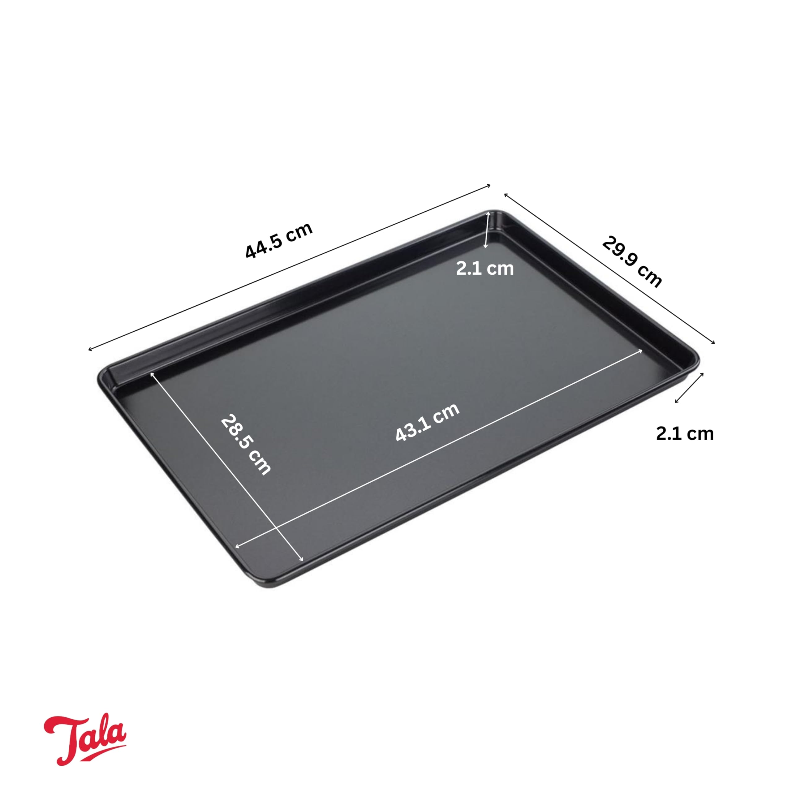 Tala Performance Carbon Steel Baking Tray - Professional Gauge, Eclipse Non-Stick | 44.5x29.9 cm 3