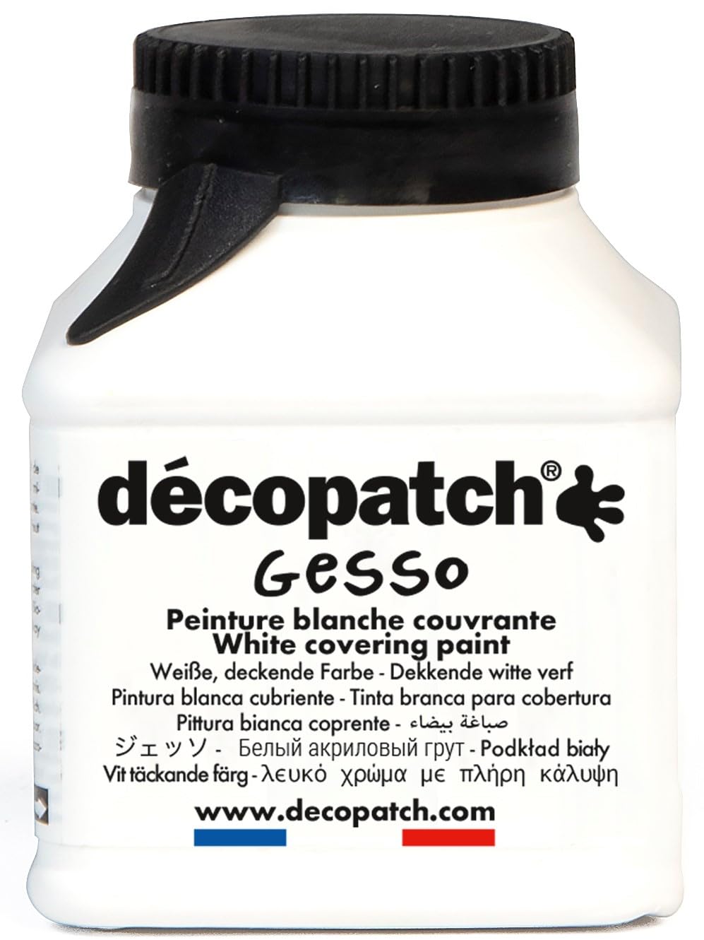 décopatch GE70AO Gesso Primer Paint - Thick White Acrylic Base | 70 g | Fast-Drying 1