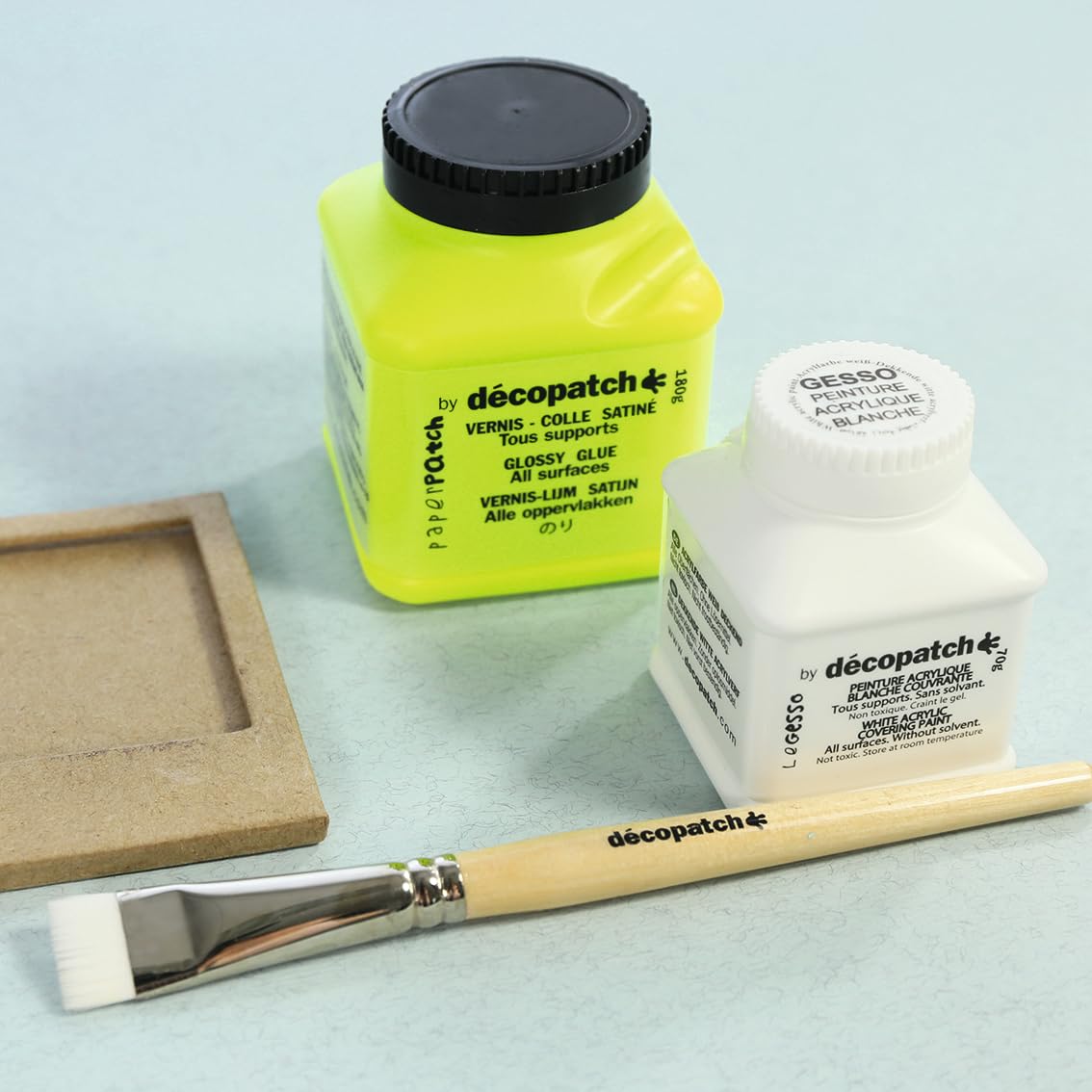décopatch GE70AO Gesso Primer Paint - Thick White Acrylic Base | 70 g | Fast-Drying 3