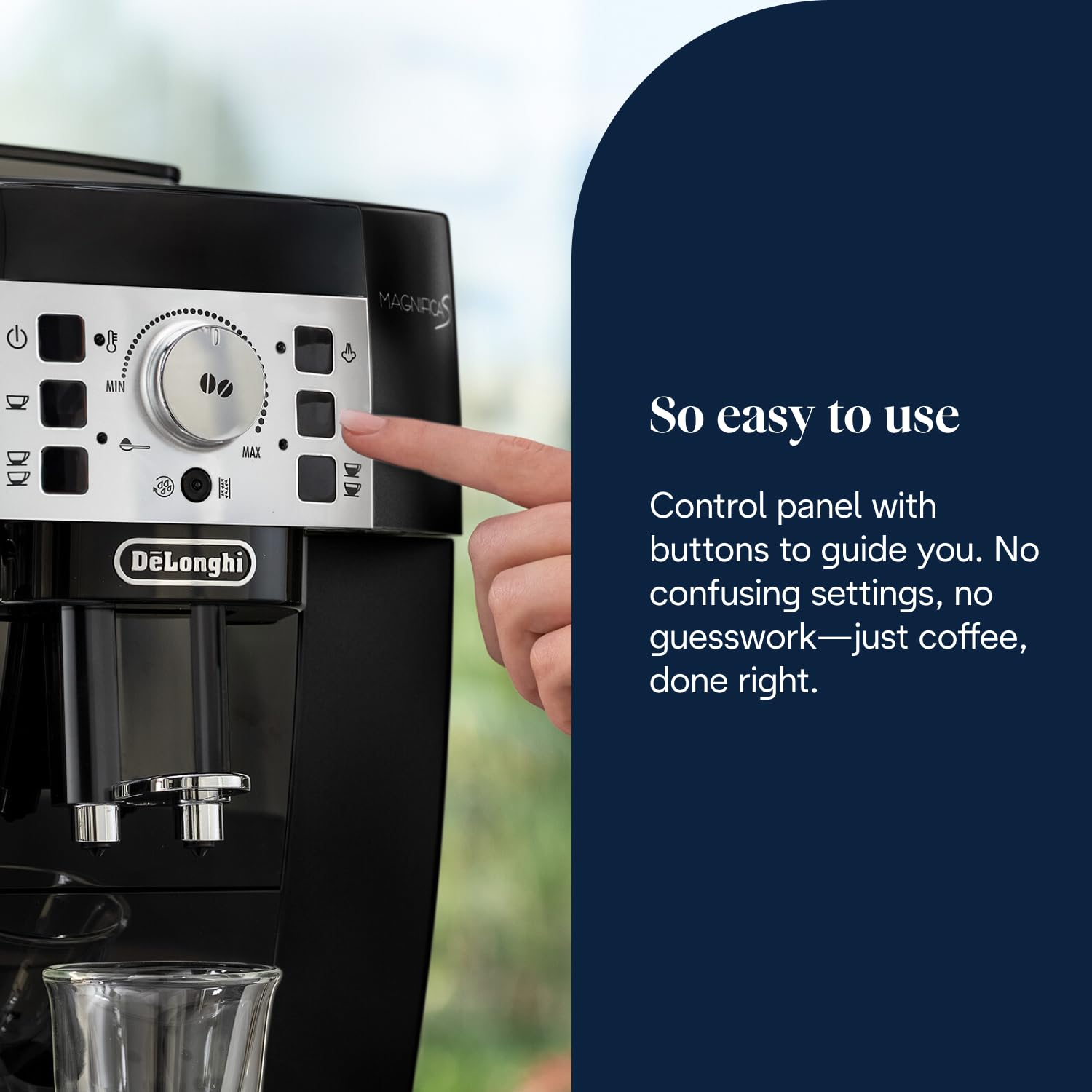 De'Longhi Magnifica S Bean-to-Cup Coffee Machine - ECAM22.110.B | Integrated Grinder | Milk Frother 6