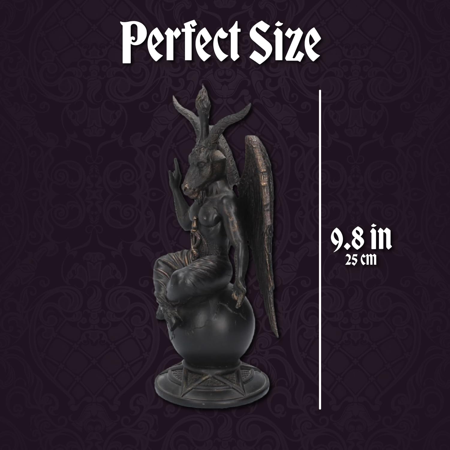 Nemesis Now Baphomet Antiquity Figurine - 25cm Bronze Finish | High-Quality Resin 5