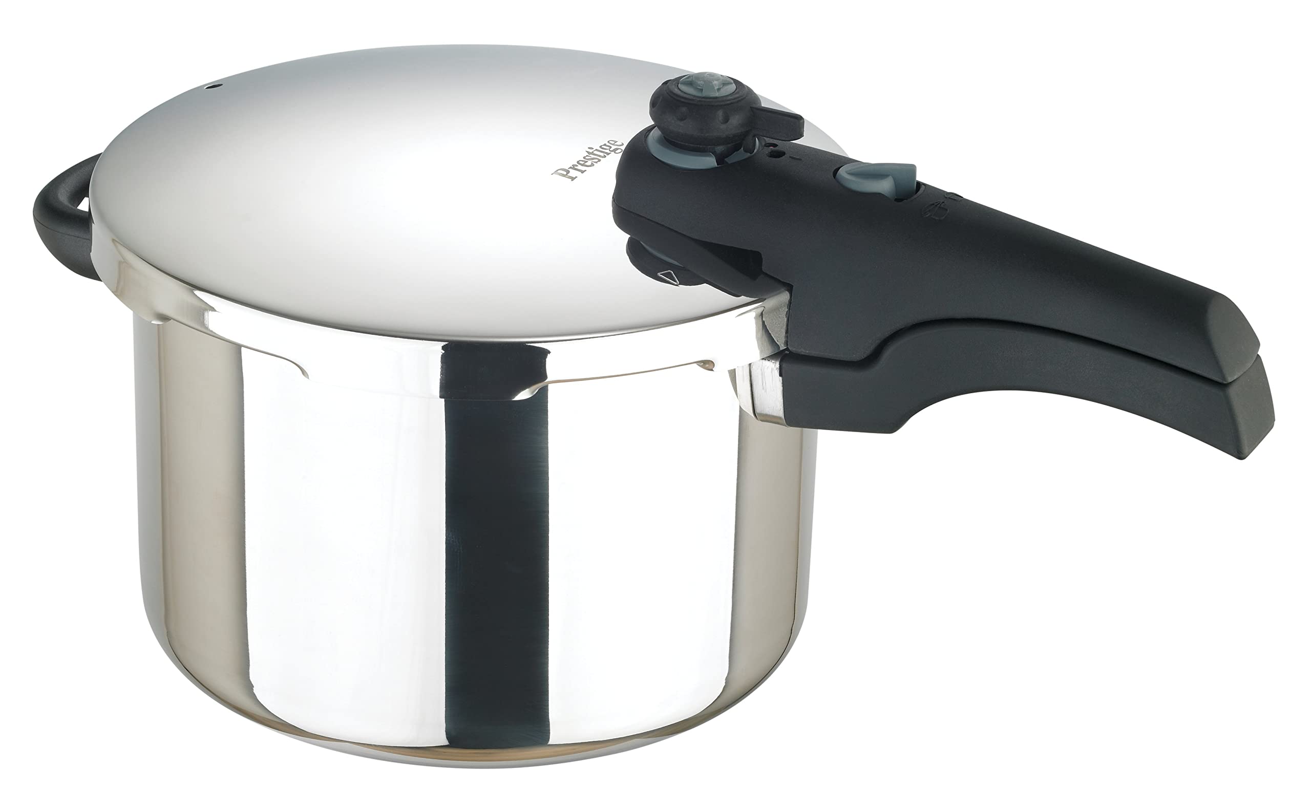 Prestige Smart Plus Stainless Steel Pressure Cooker - 6L Capacity | 2 Pressure Settings | Safety Locking Lid 2