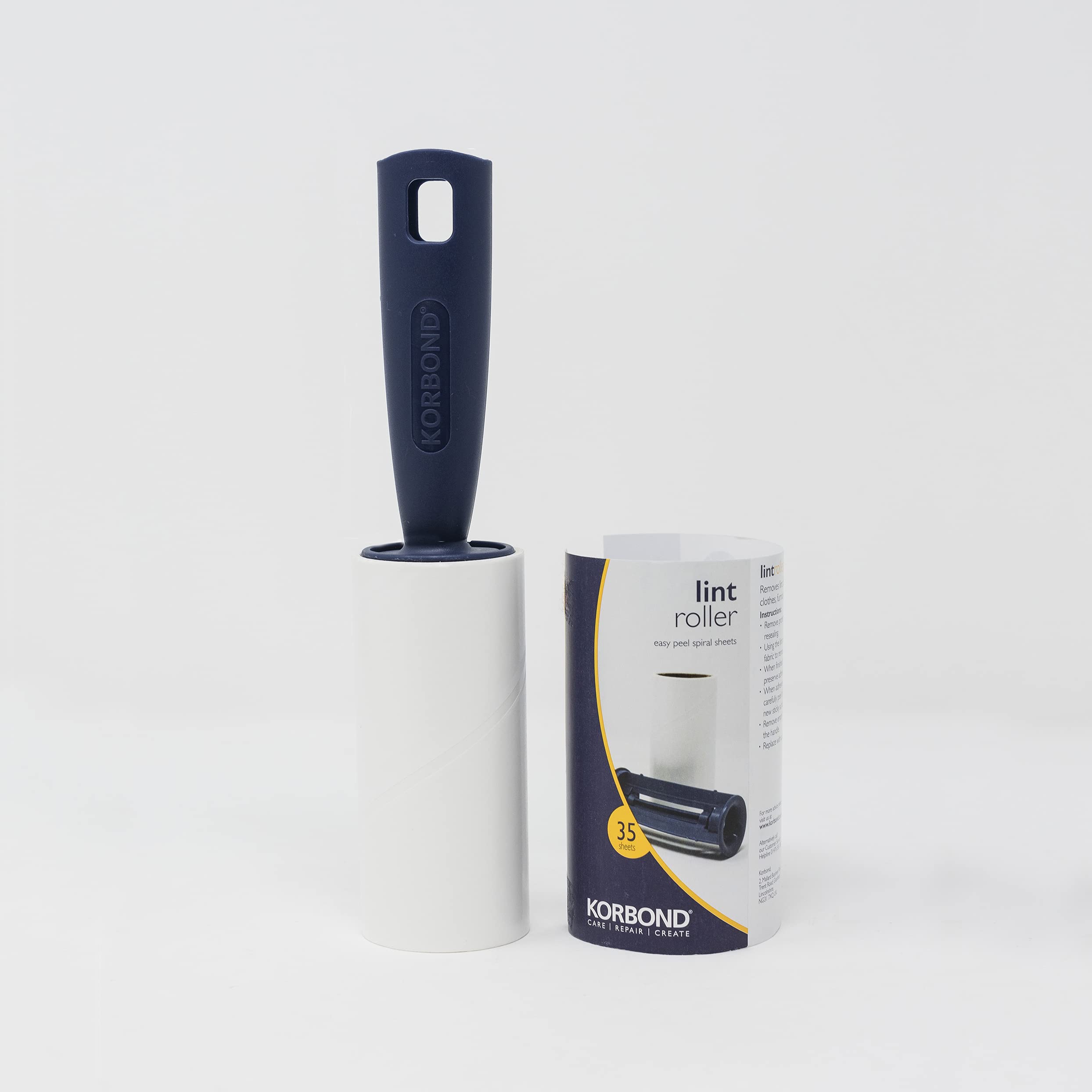 KORBOND Lint Roller for Clothes & Pet Hair Remover | 35 Easy-Peel Sheets | Blue 4