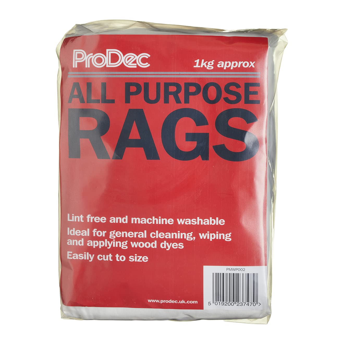 ProDec All Purpose Lint Free Rags - 1kg Bag | Polycotton | Scratch Free 2