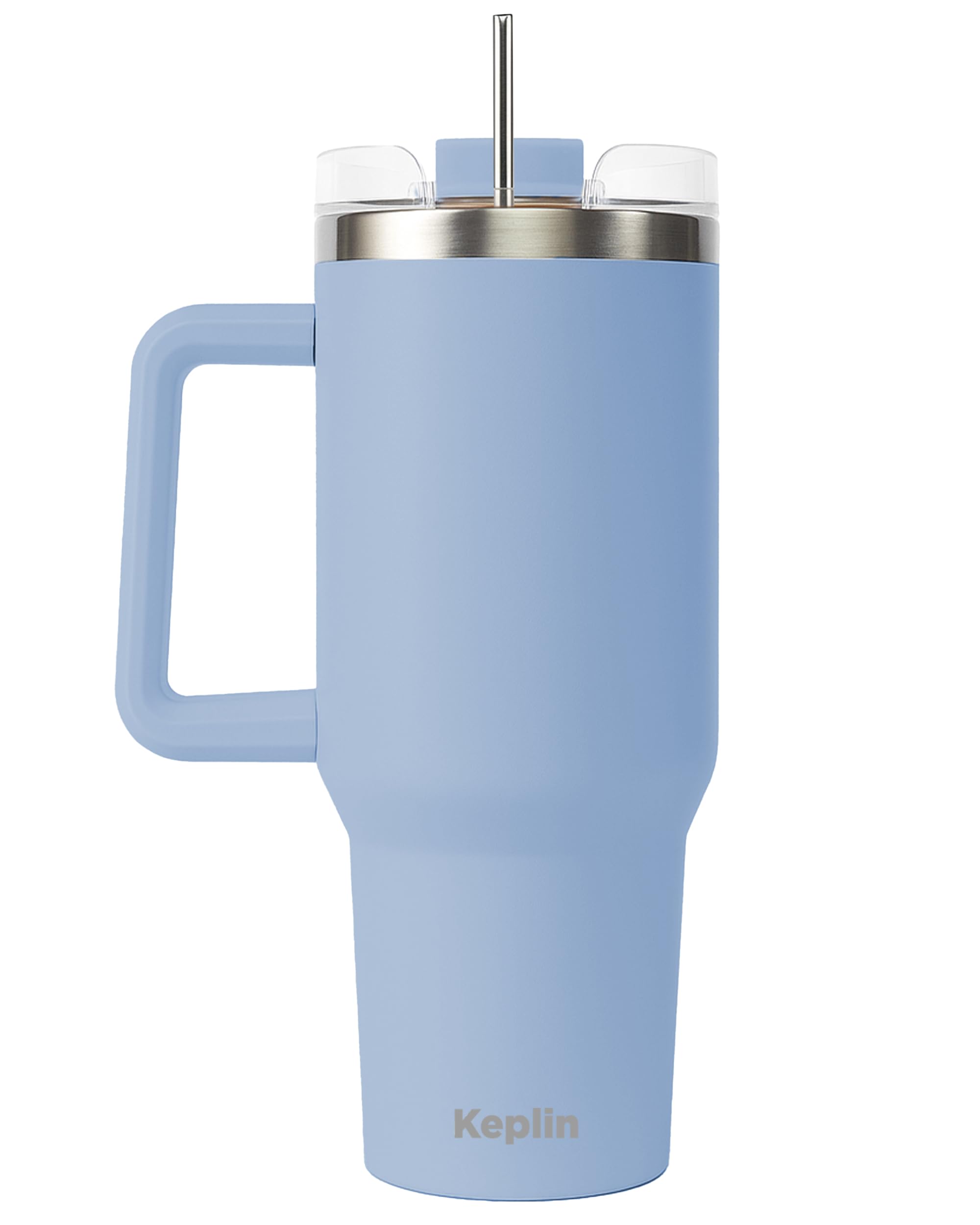 KEPLIN 40 oz / 1200 ml Insulated Travel Tumbler – Double Wall Stainless Steel | Light Blue