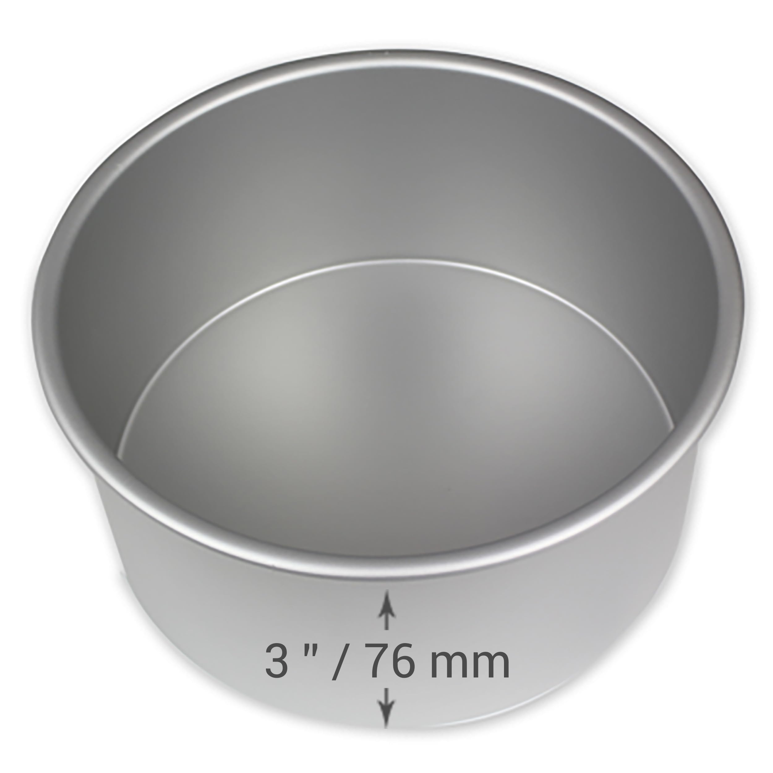 PME Anodised Aluminium Round Cake Pan 6 x 3-Inch Deep | RND063 | Silver 4