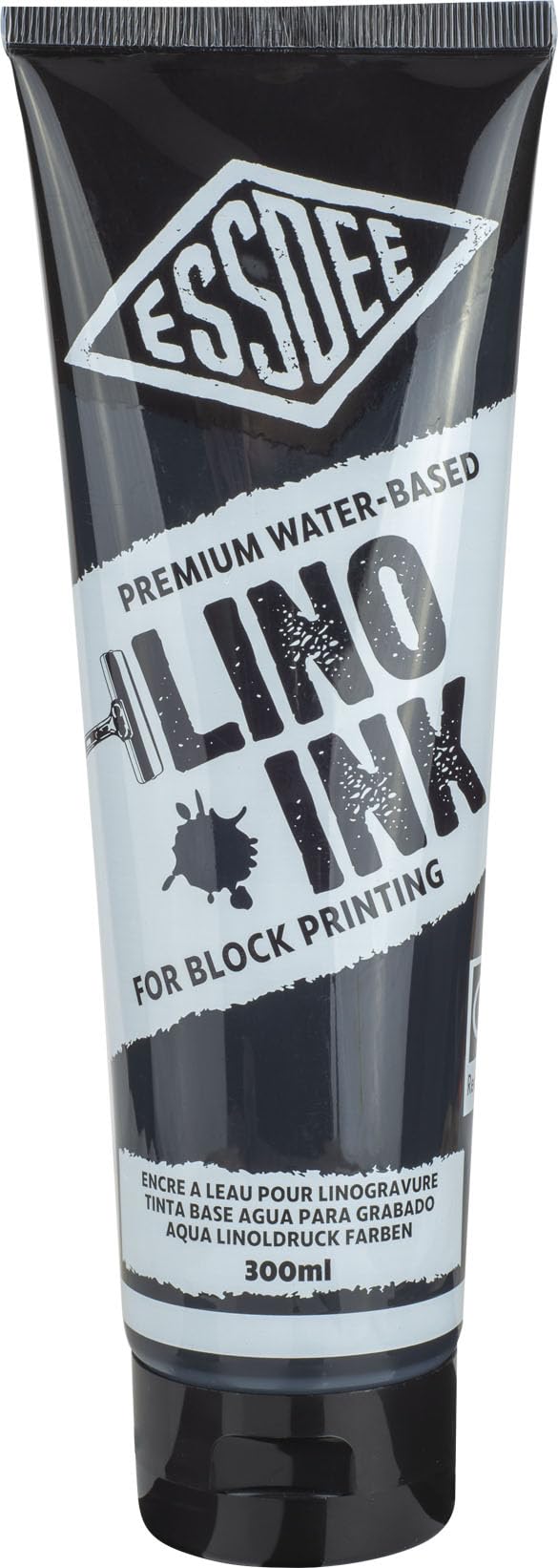 ESSDEE Block Printing Ink - Water Based, Smooth Flow | Black | 300ml Tube 1