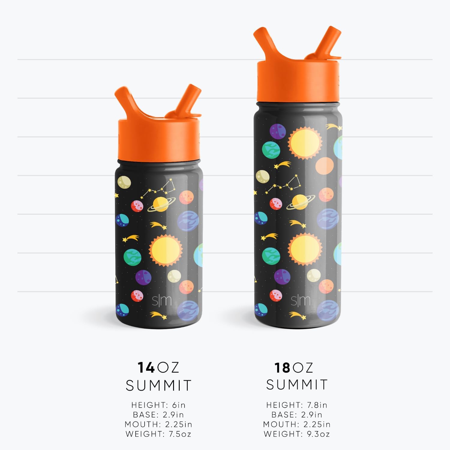 Simple Modern Kids Summit Water Bottle - Insulated Stainless Steel | 414 ml | Straw Lid 3