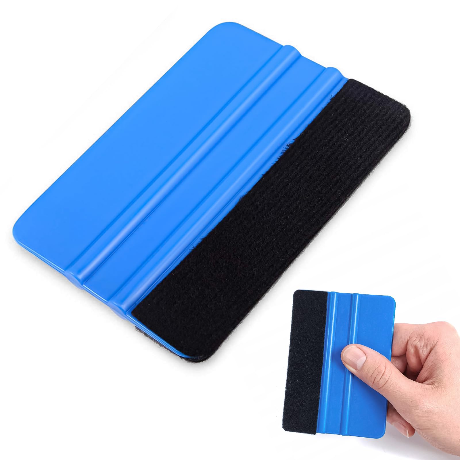 Admygo Vinyl Wrap Squeegee Tool - Non-Scratch Blue Applicator for Car, Kitchen, Window Film | 1 Piece
