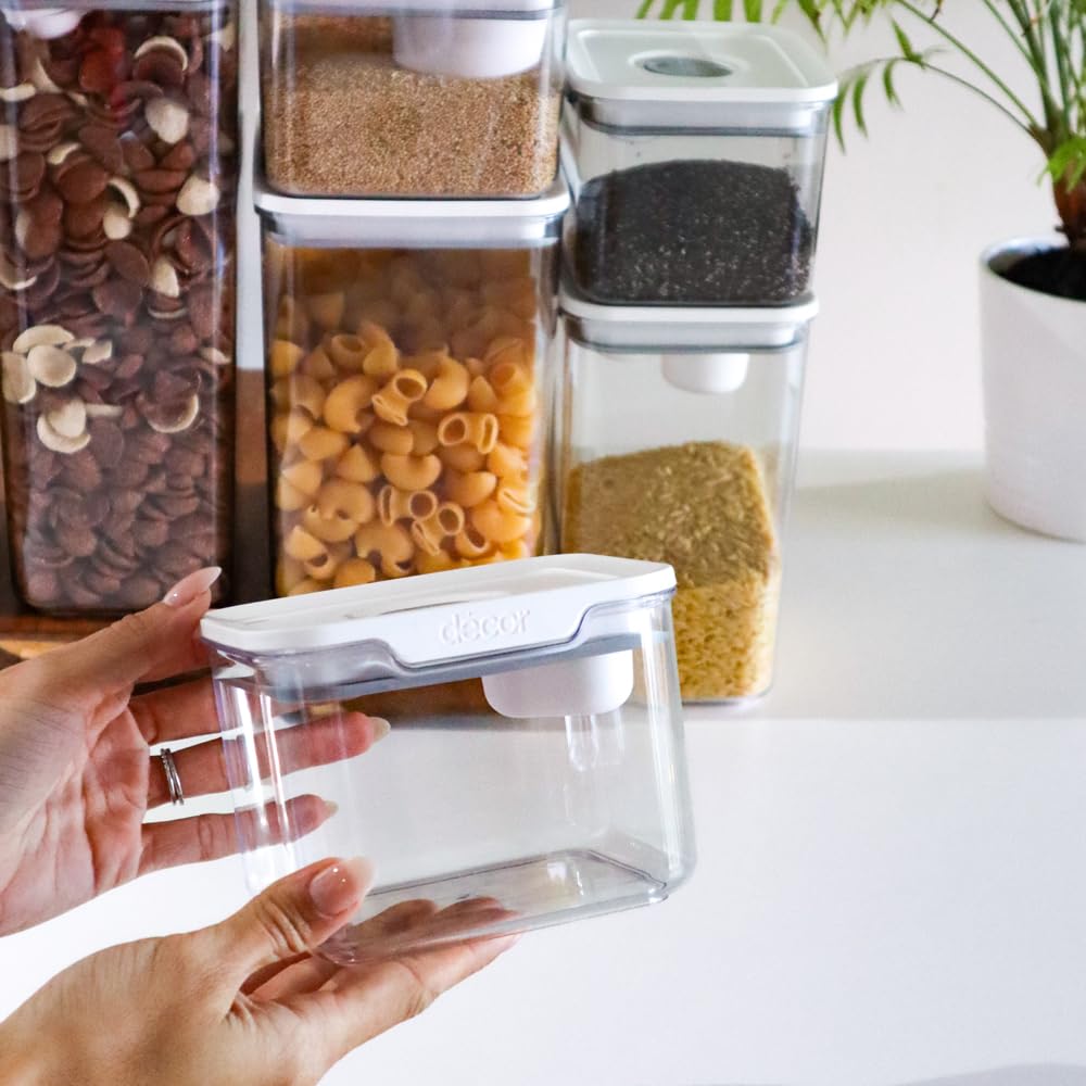 Décor Pantry Storage Container 2L Airtight with Built-In Measure | Modular & Stackable 10