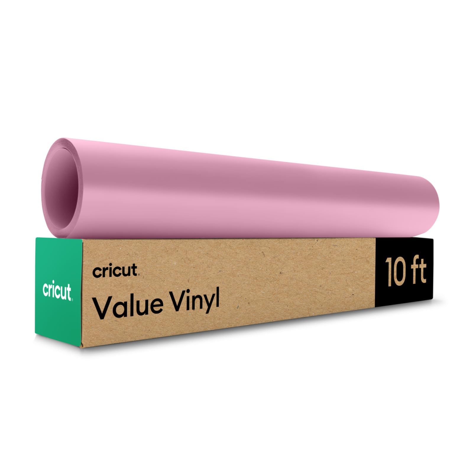 Cricut Value Vinyl - Permanent Adhesive Sheet for Cutting Machines | Pink | 12 in x 10 ft Roll 1