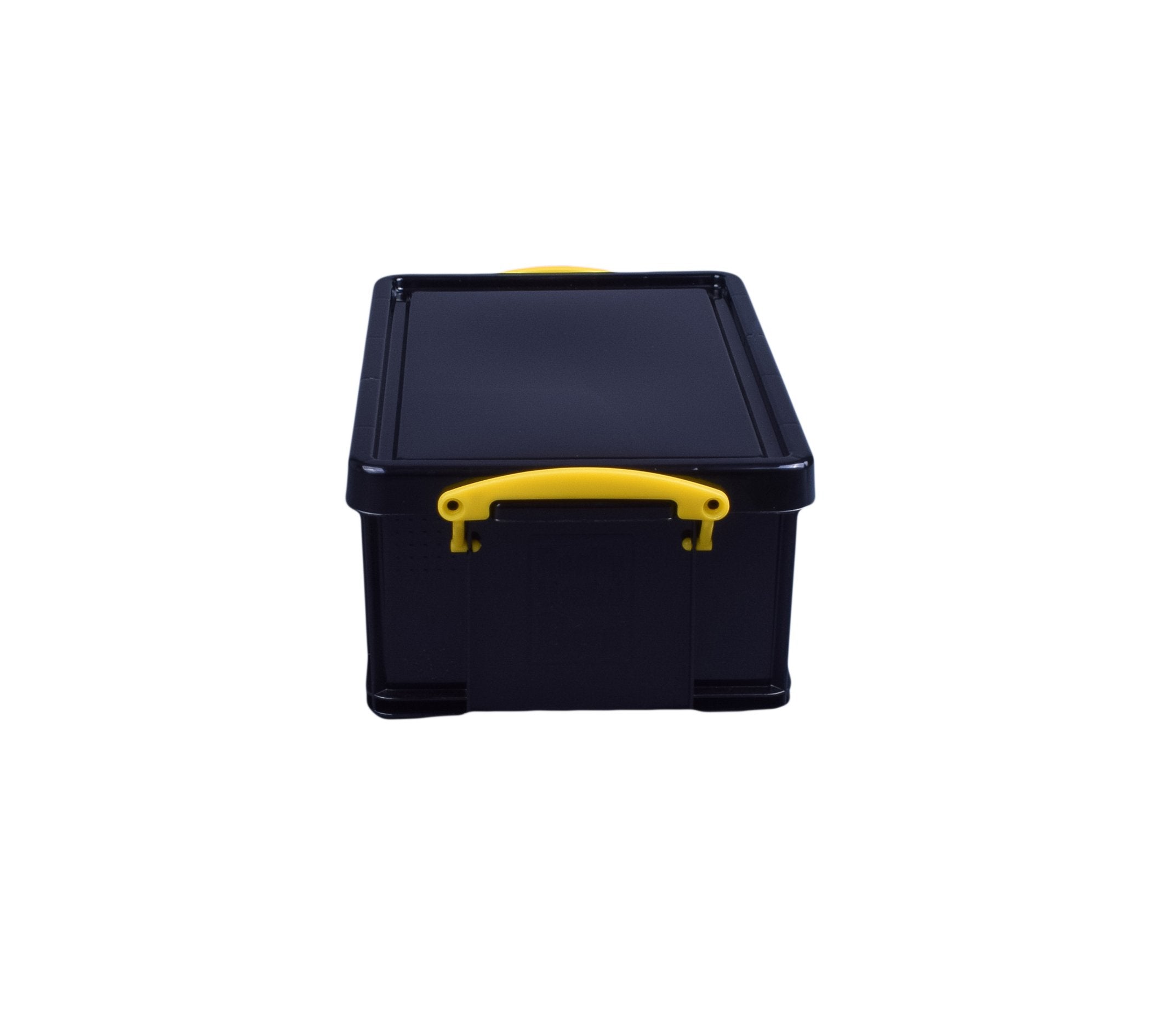 Really Useful Box 9 Litre Storage Box - Solid Black | Stackable & Lockable | Recycled Material 2
