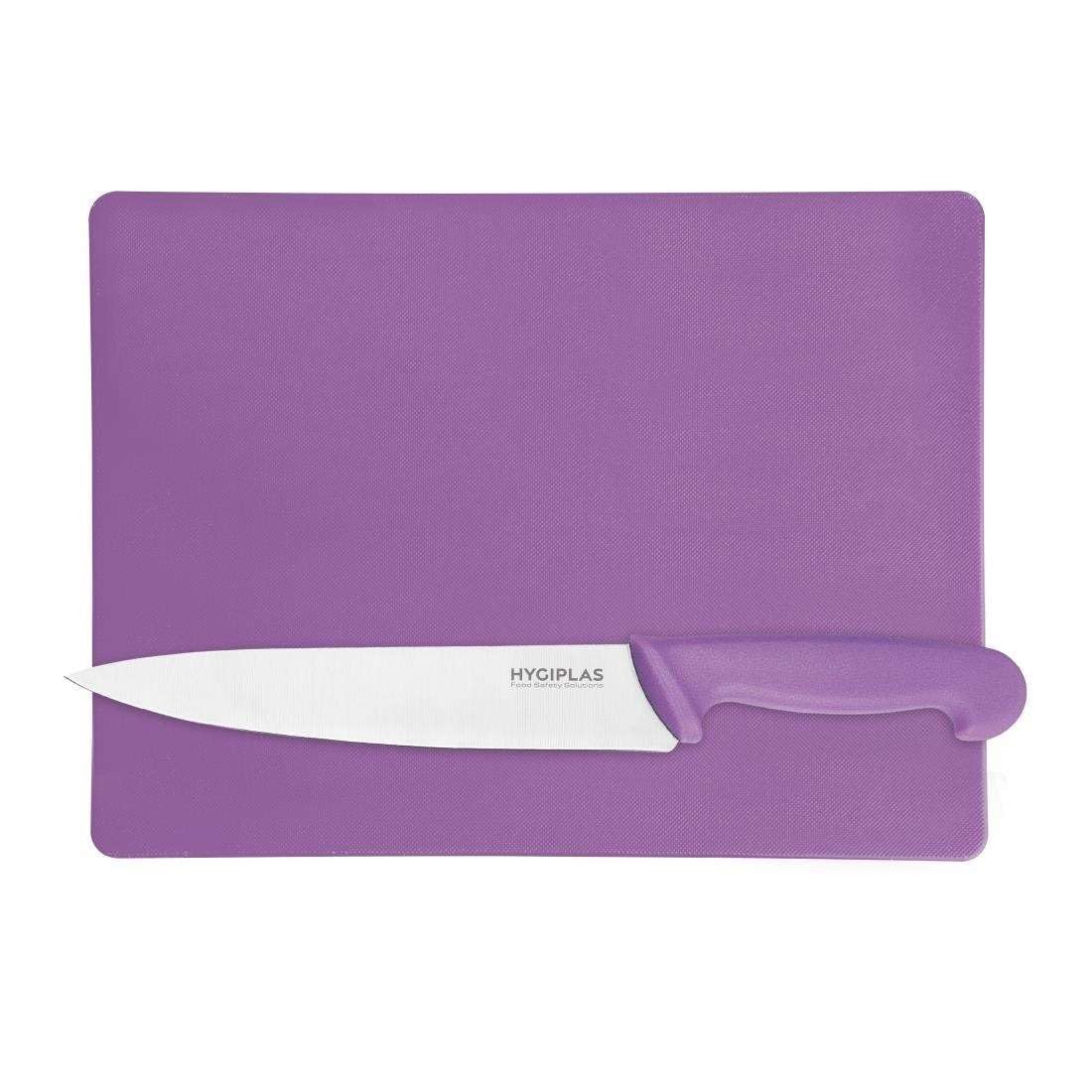 Hygiplas Low Density Chopping Board - Purple | Polyethylene | 30.5L x 22.9W cm 5