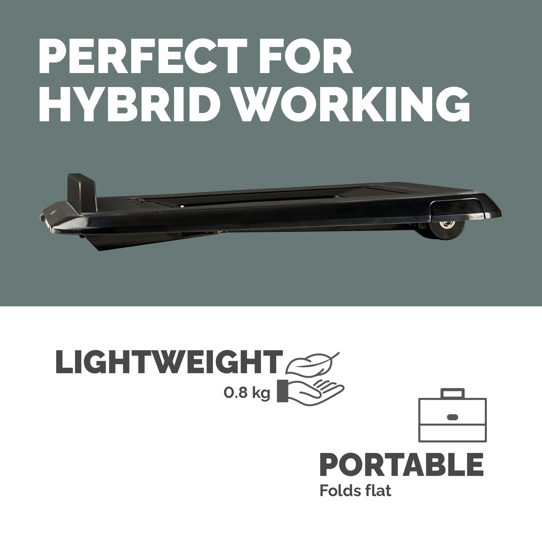 Fellowes Everyday Laptop Stand - Adjustable Height & Angle | Holds Up to 17" Laptops | Black 6