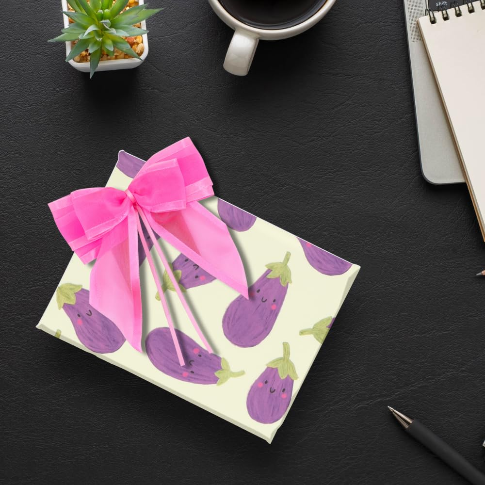 Glick Designer Satin Edge Ribbon Bow - Neon Pink | Satin Material | 17.5 x 12 cm 2