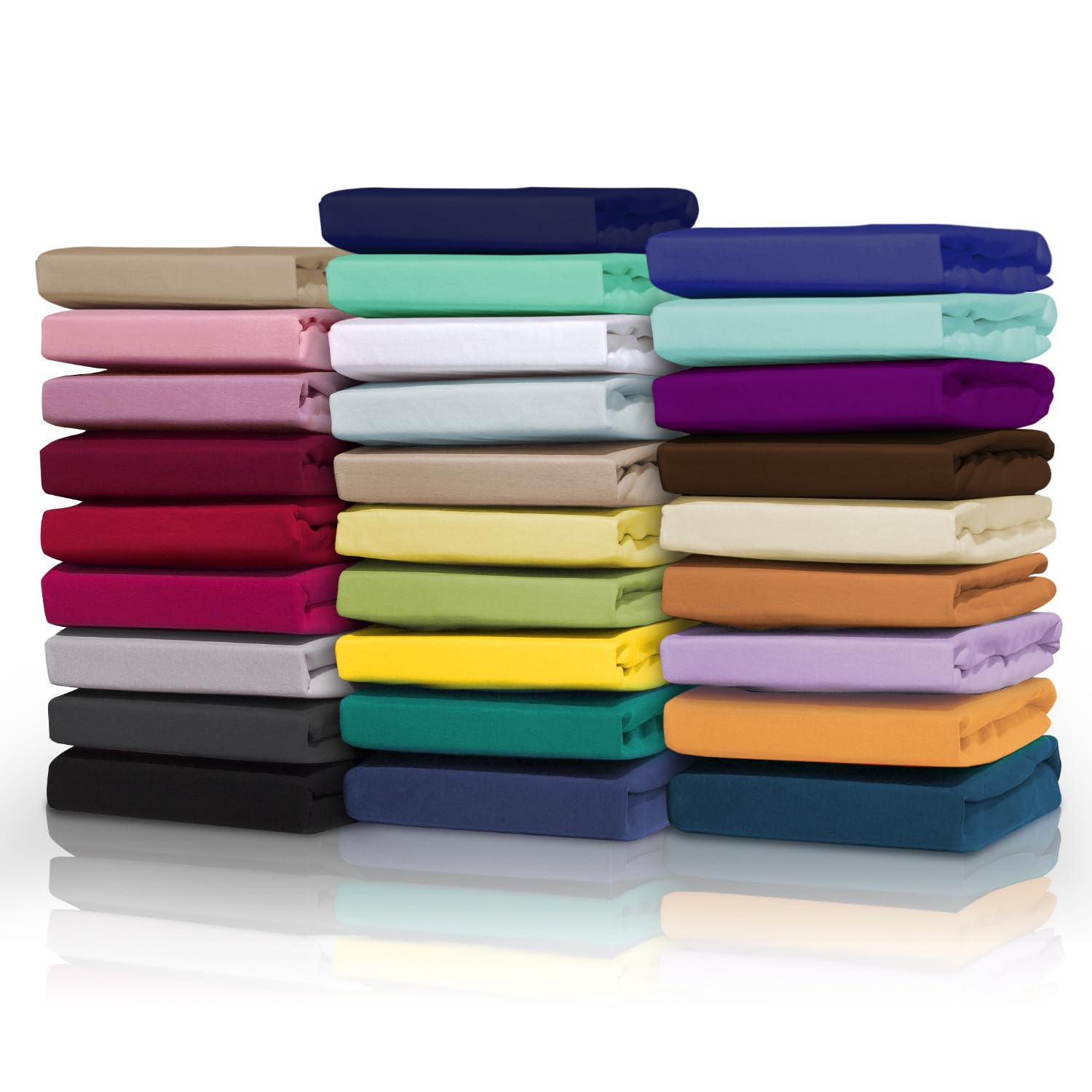 GC GAVENO CAVAILIA King Size Fitted Sheet - 50/50 Polycotton Blend | 25cm Deep Pocket | Berry 6