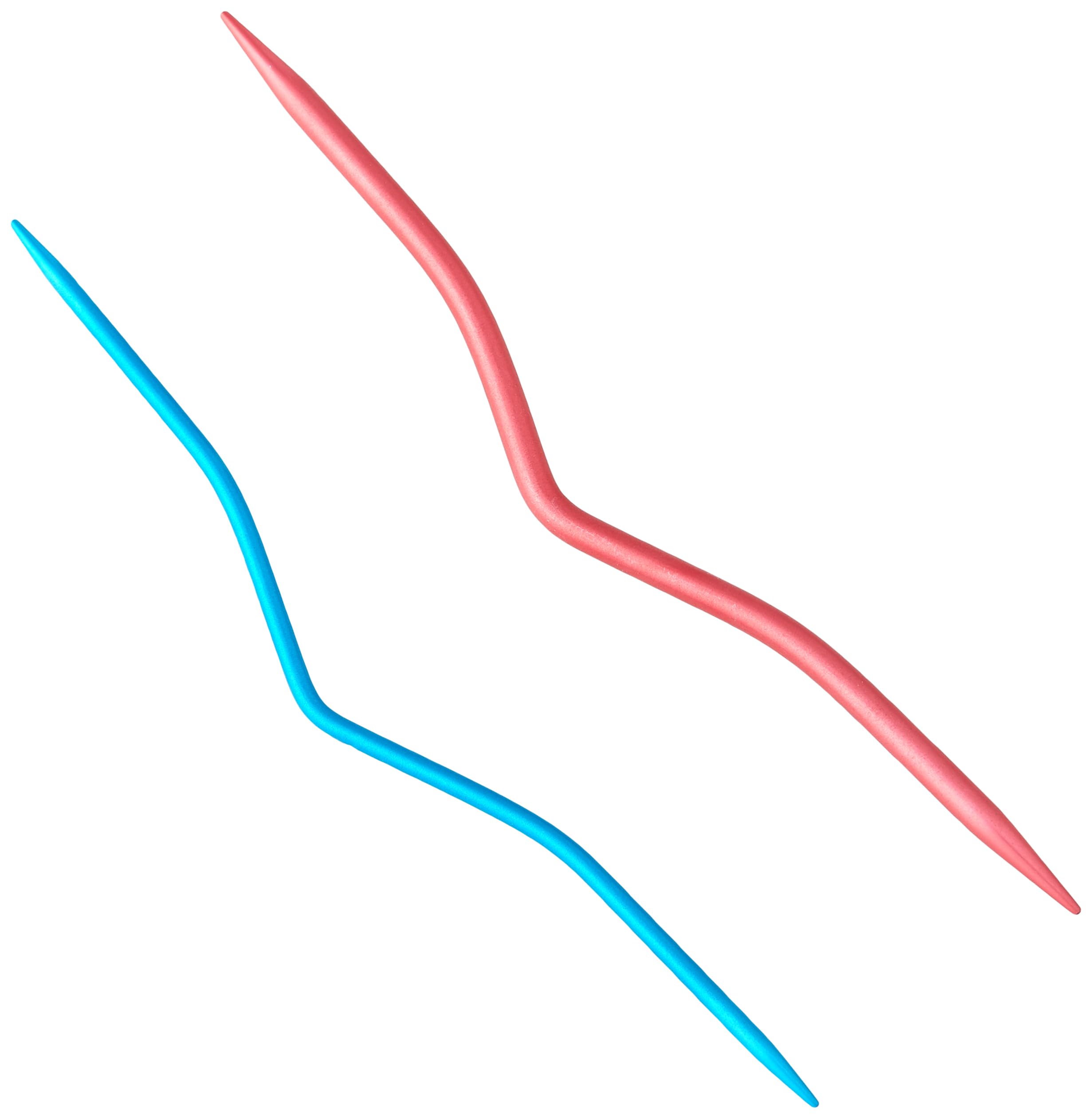 KNITPRO Coloured Aluminium Cable Needles - 2.5mm & 4.0mm Set | Lightweight & Strong 2