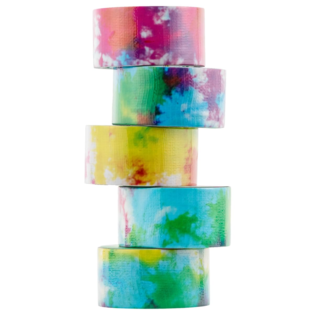 Duck Patterned Arts & Crafts Tape - Tie Dye Colour | Self-Adhesive PVC/PE/PP Roll 4