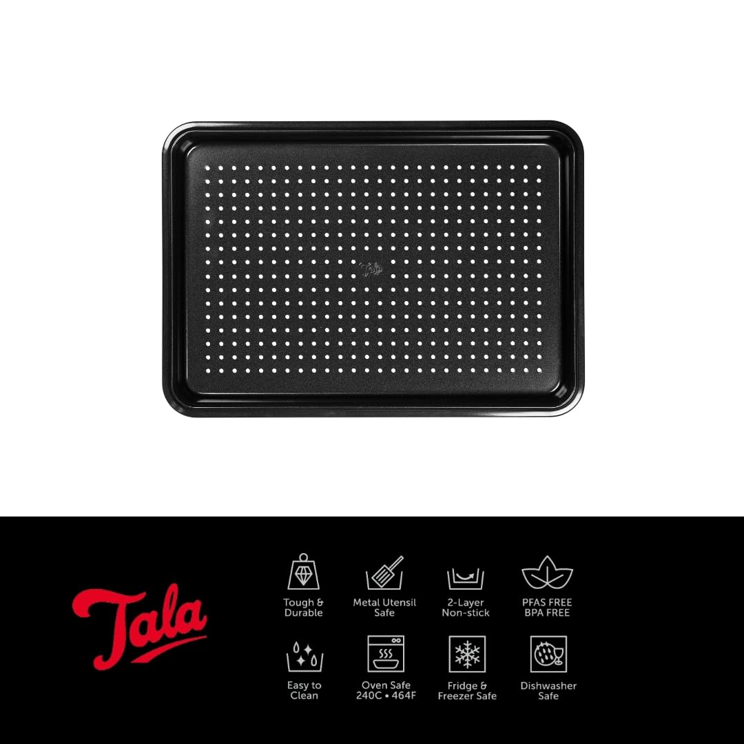 Tala Performance Crisper Baking Tray - Carbon Steel, Eclipse Non-Stick | 39.4x26.8x2.08 cm 2