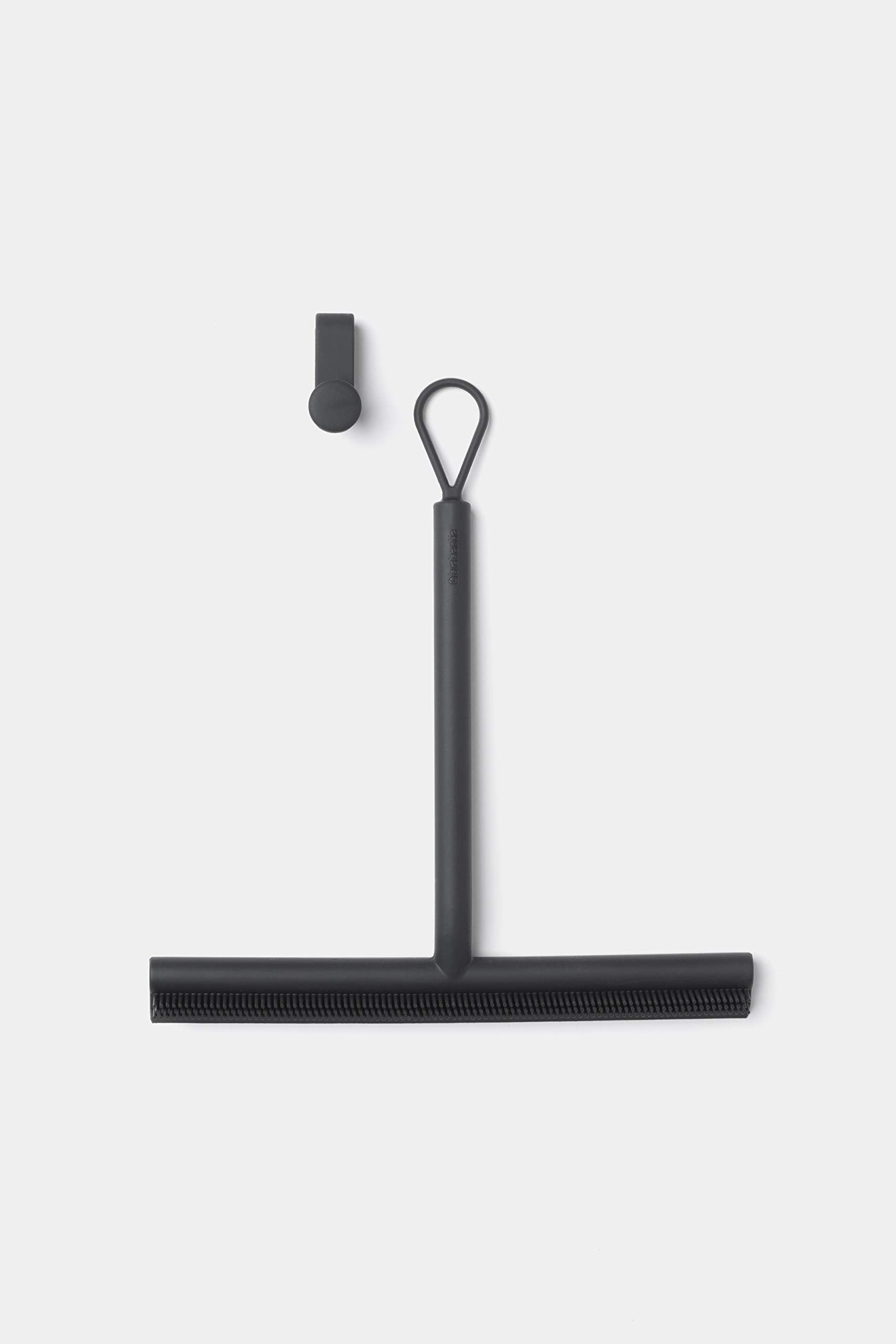 Brabantia Silicone Shower Squeegee with Hook - Stripe-Free Cleaning | Dark Grey | 2 Year Guarantee 6