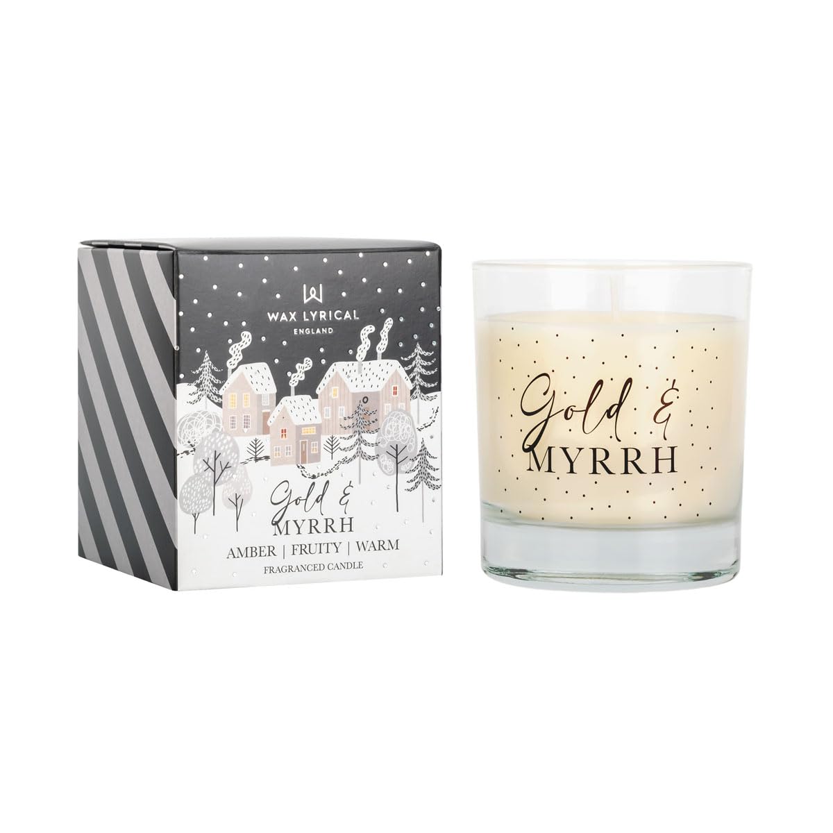 Wax Lyrical Gold & Myrrh Specialty Candle - Festive Scent | Amber, Fruity, Warm Notes | Made in UK 1