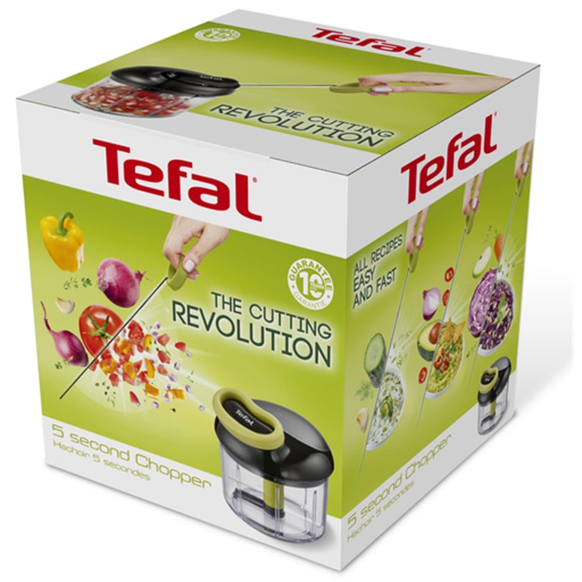 Tefal Manual Food Chopper and Mixer K1320404 | 900 ml Capacity | Stainless Steel Blades 5