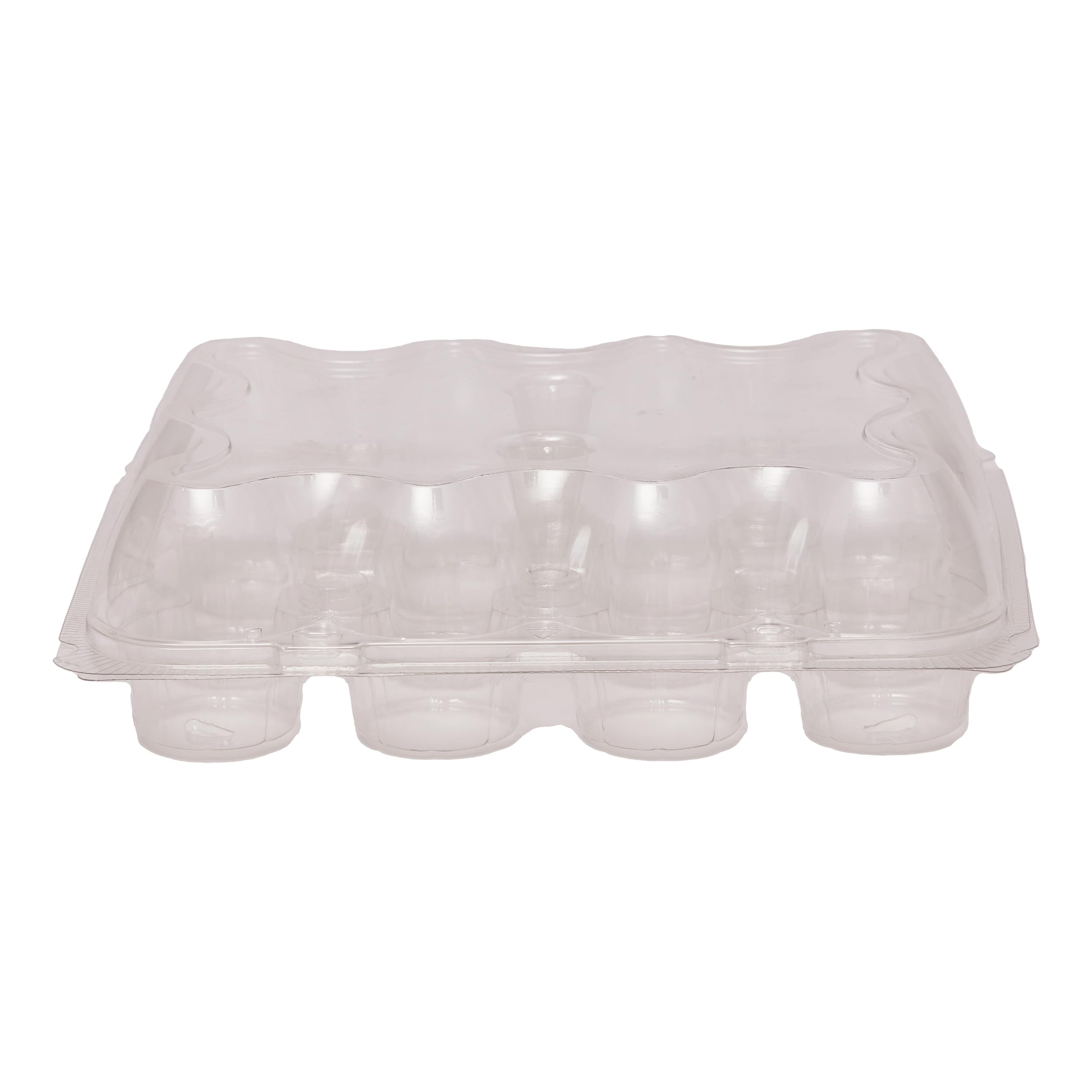 PME Pack of 3 Reusable Plastic Cupcake Containers - 12 Cavities Each | Stackable | BPA-Free 4