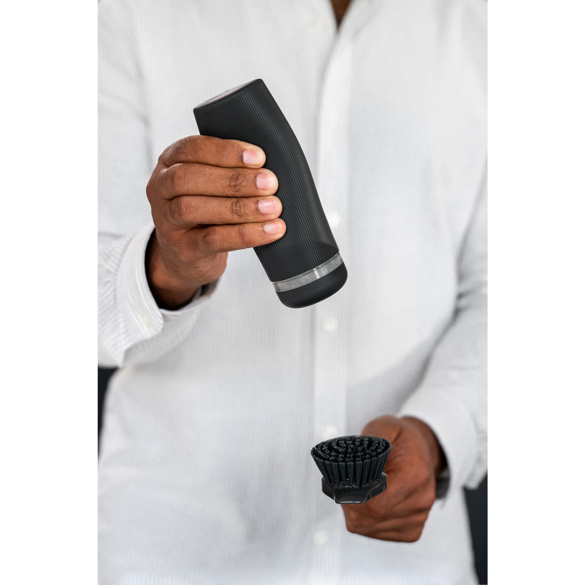 Brabantia SinkStyle Soap Squeezer - 200ml Capacity | Non-Drip | Dark Grey 6